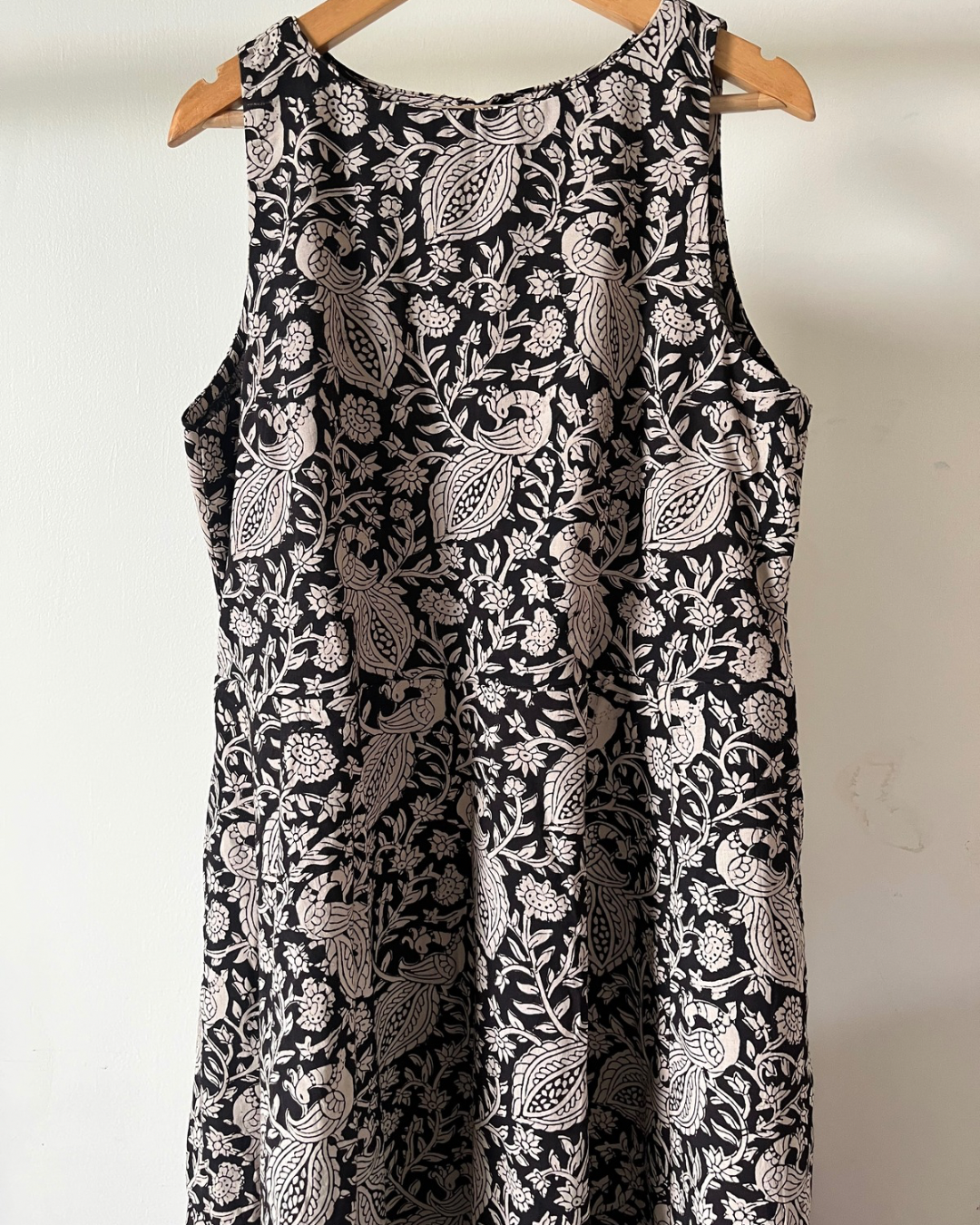 Varada Dress - black peacock block