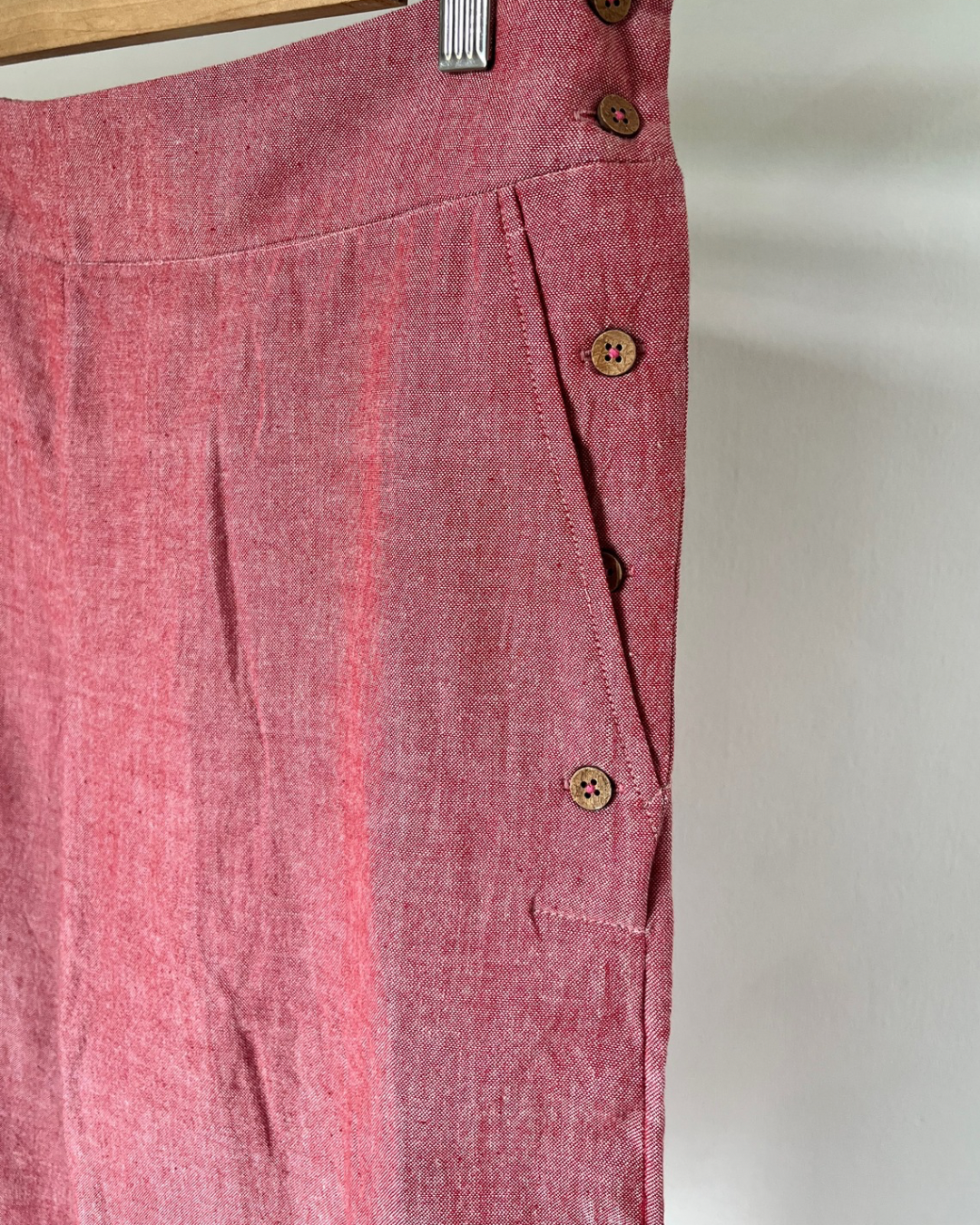 Sail Edit Pants - dusty rose cotton