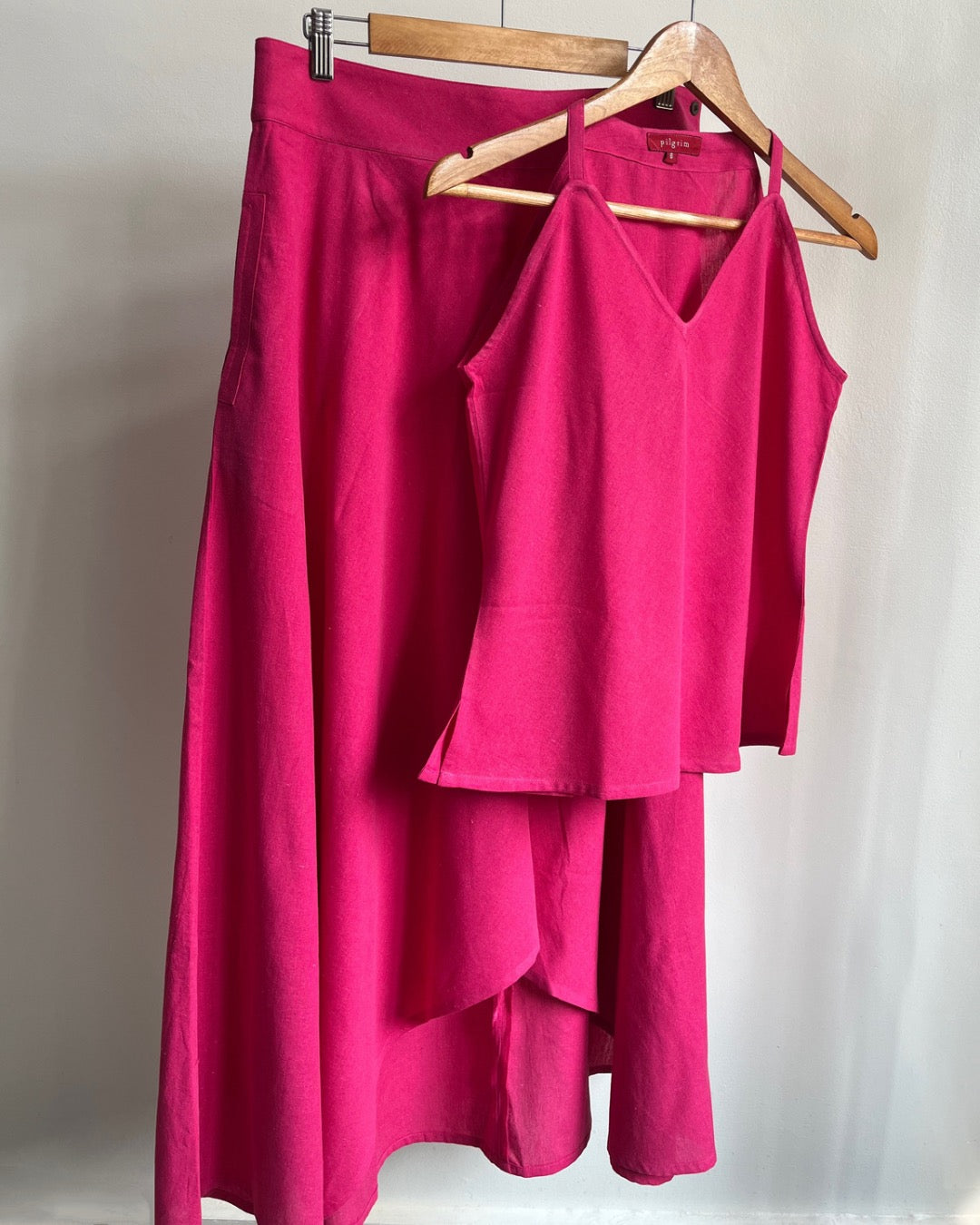 Adhira Skirt - Pink Cotton