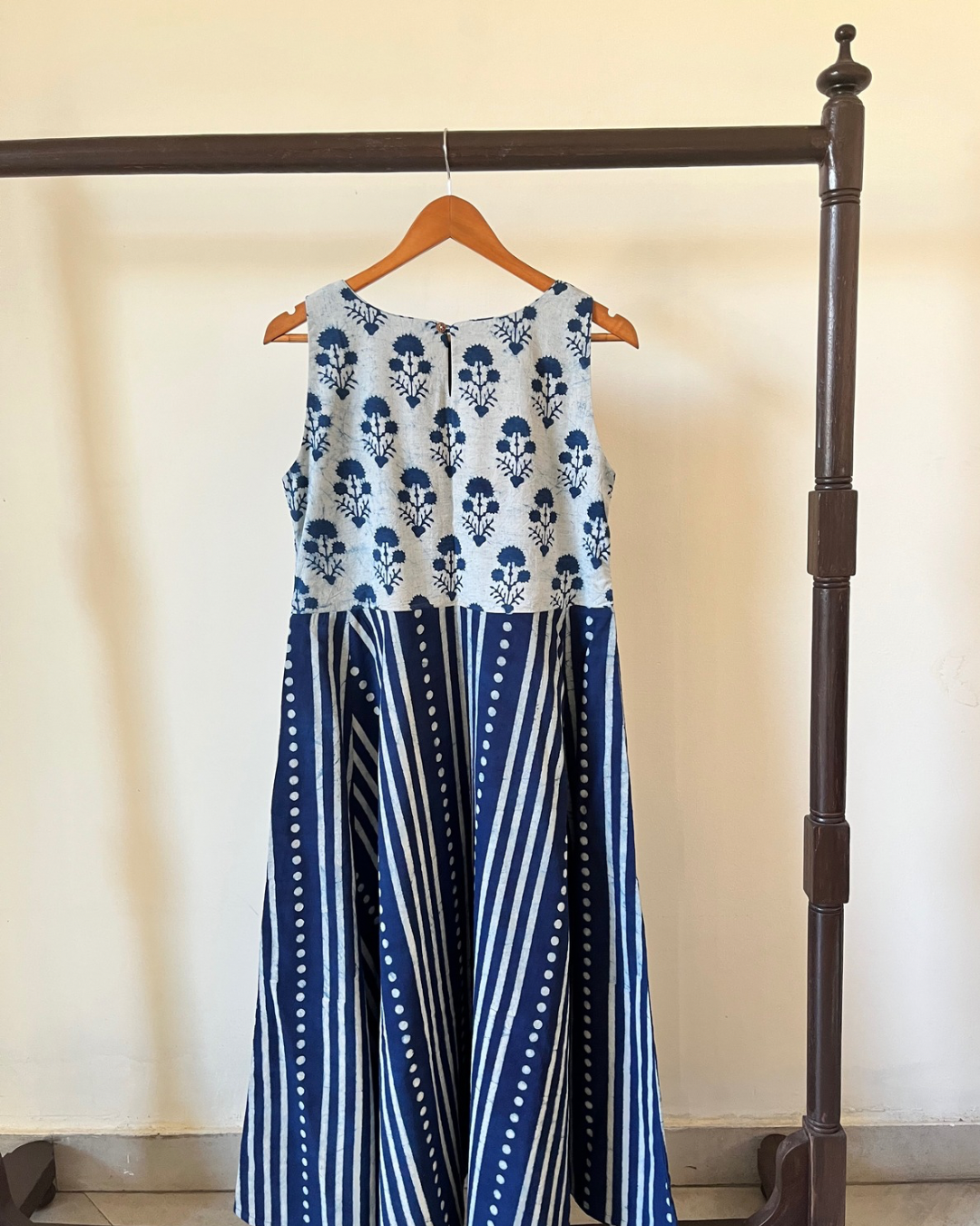 Varada Dress - indigo block
