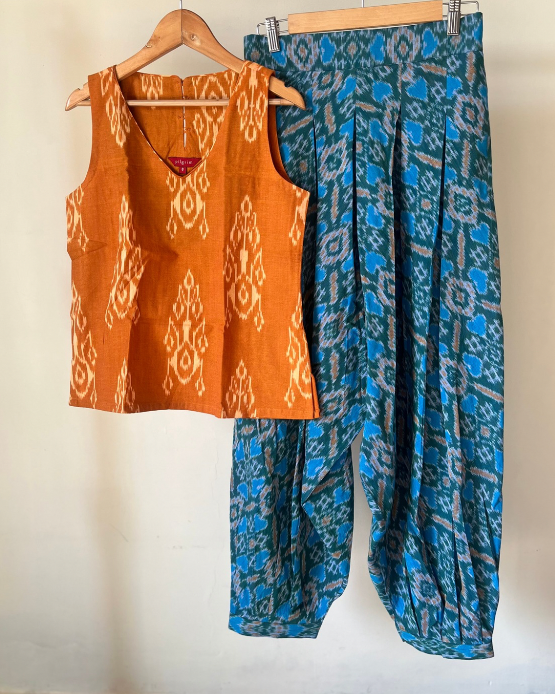 Maya Top - mustard ikkat