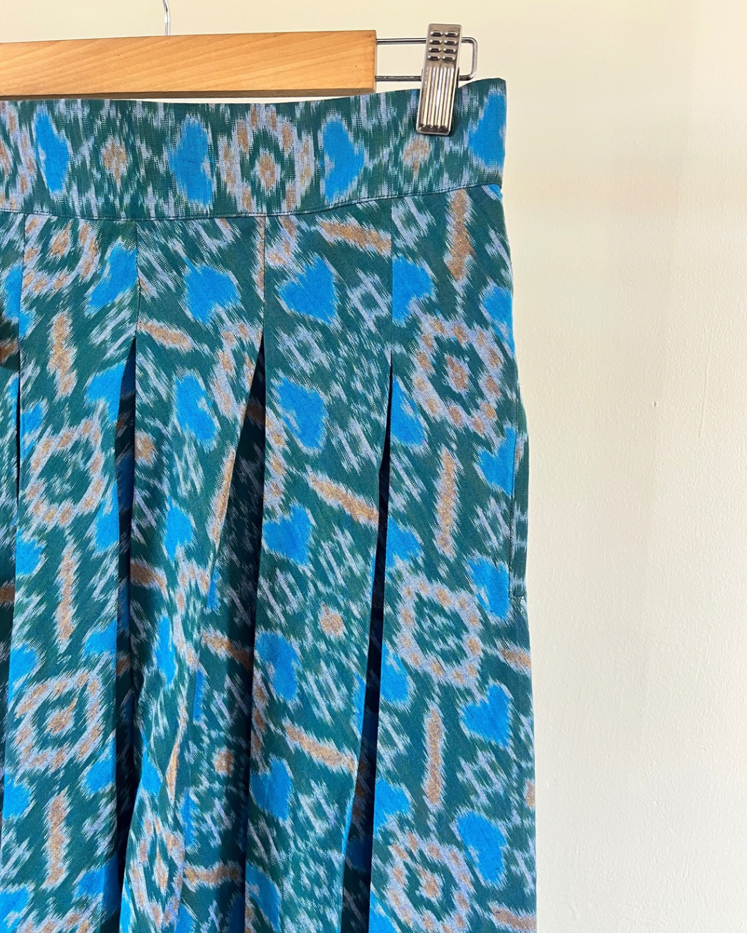 Folk dhoti edited - blue ikkat
