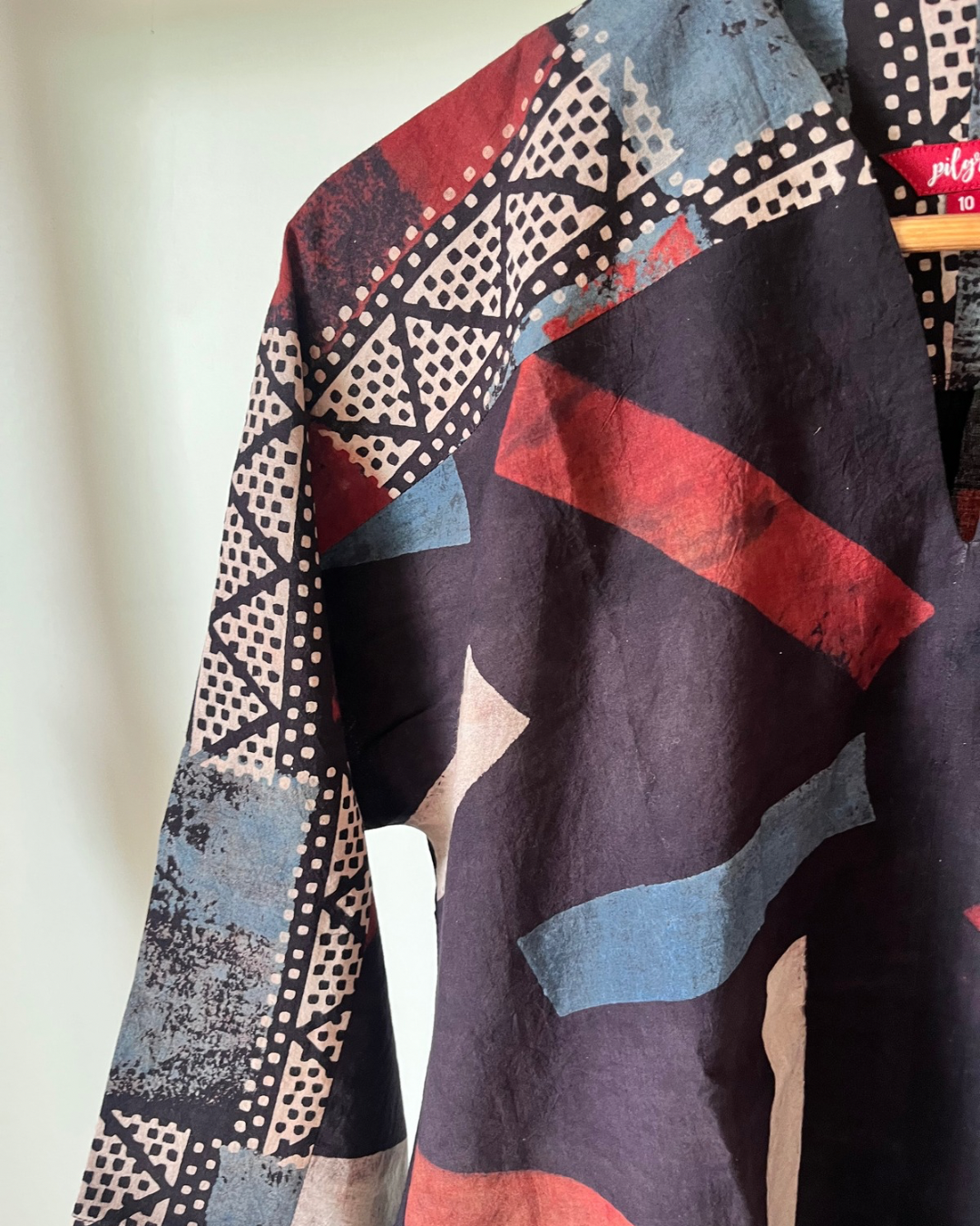 Fly Away Top - Black ajrakh