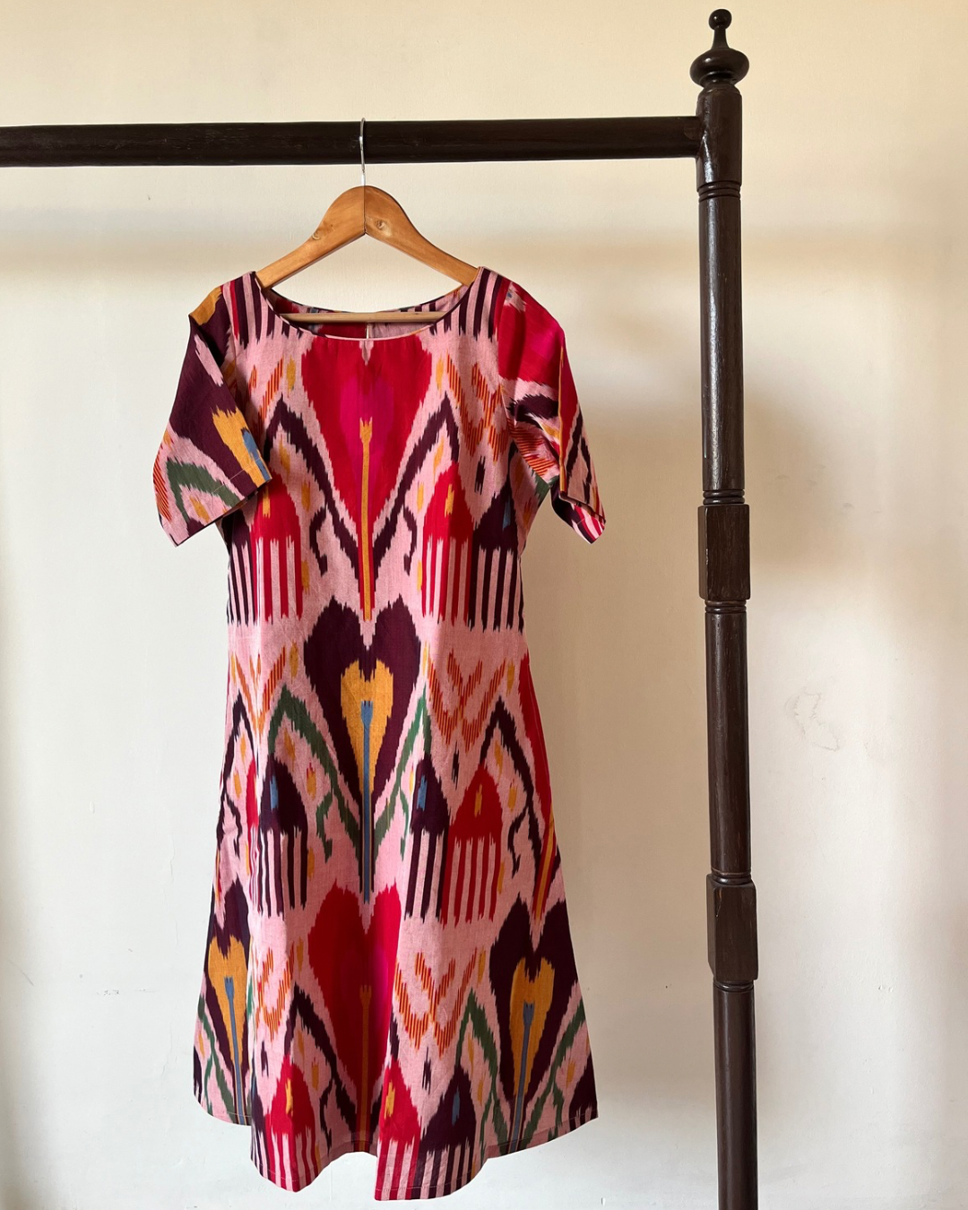 Amrit Dress - Heart uzbek ikkat