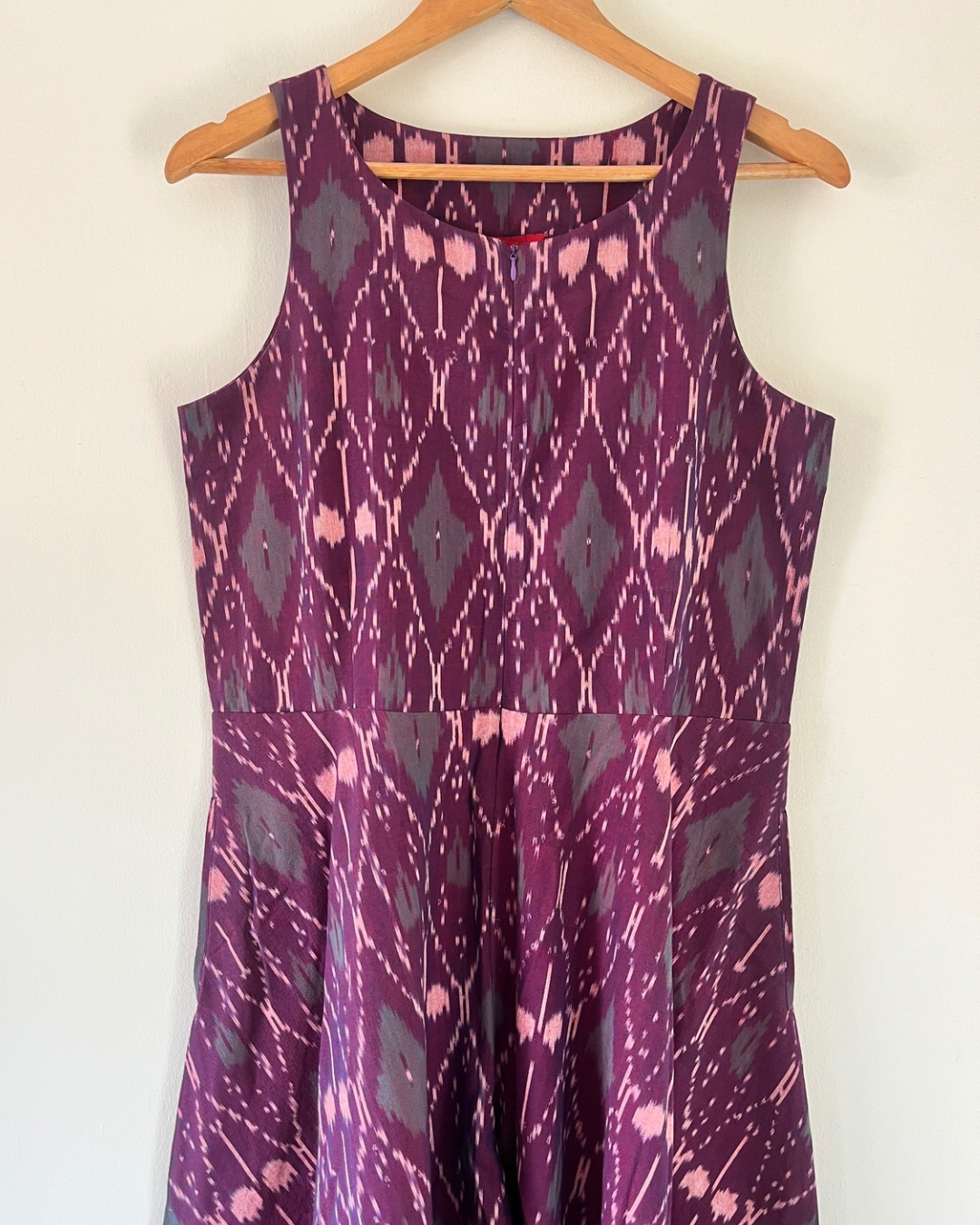 Dithi Jumpsuit - aubergine ikkat