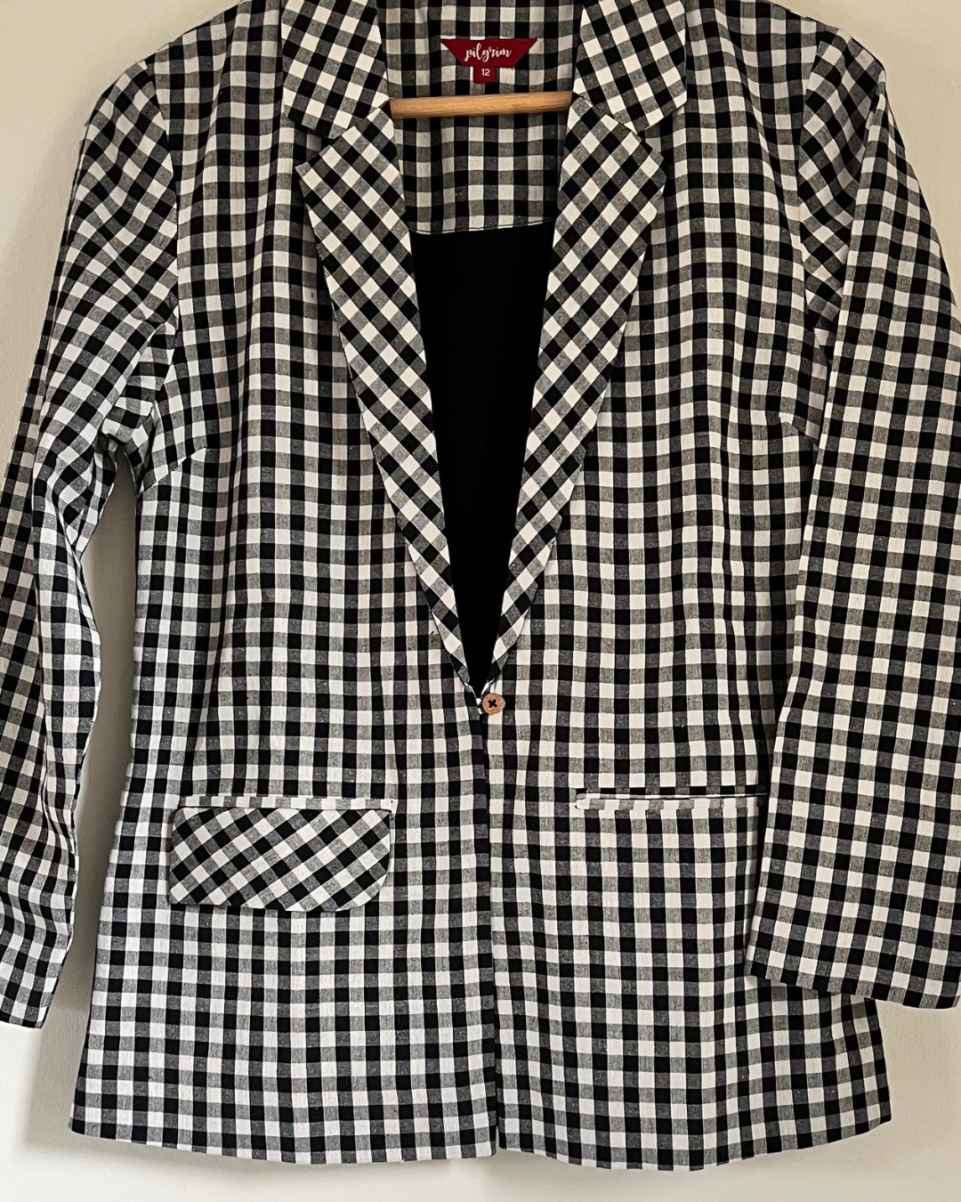 Nadira Blazer - black white checks