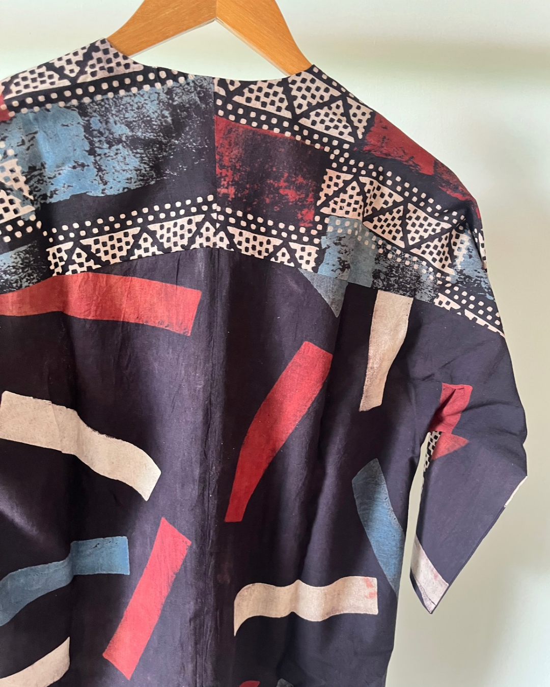 Fly Away Top - Black ajrakh