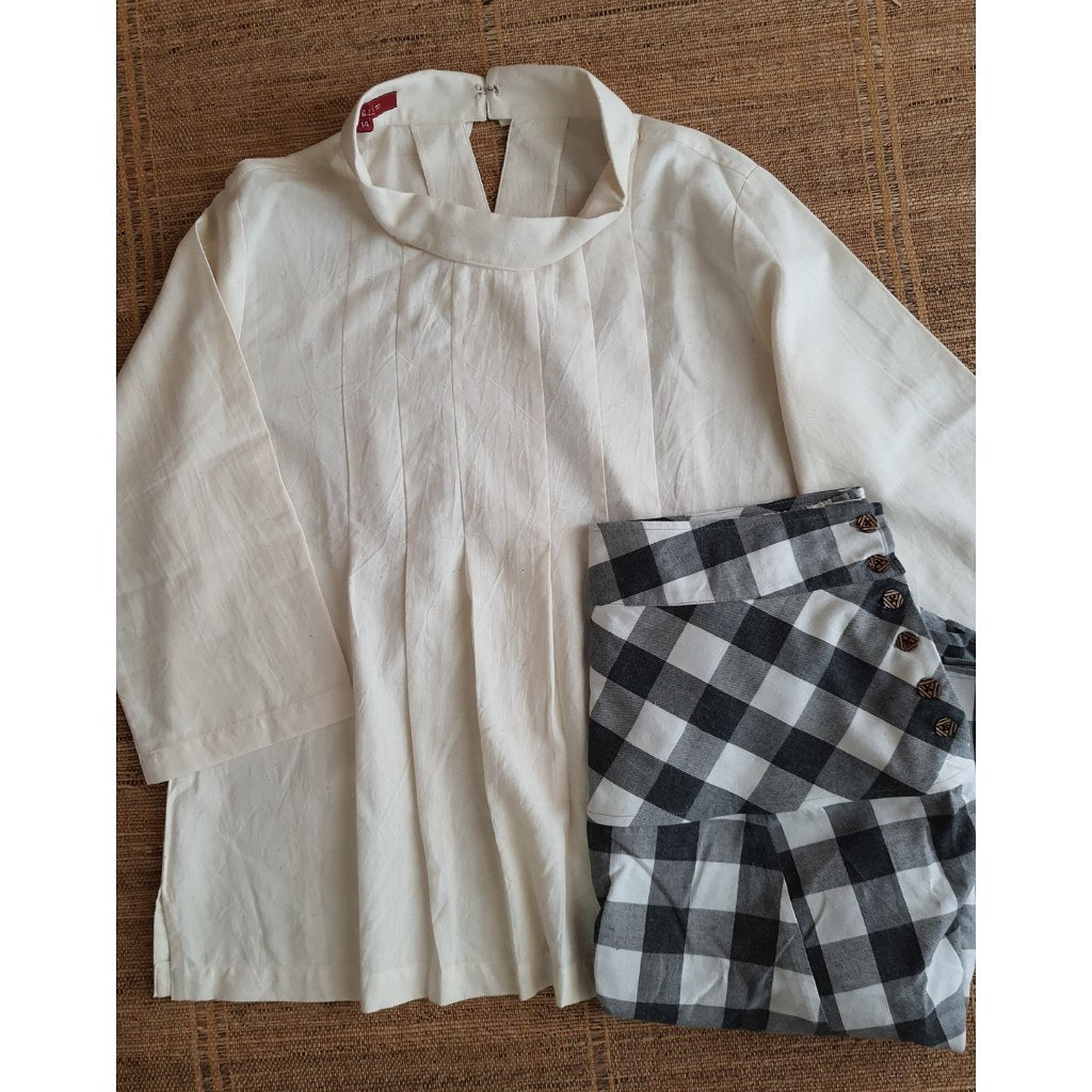 Filter Coffee Top - Off White Cotton