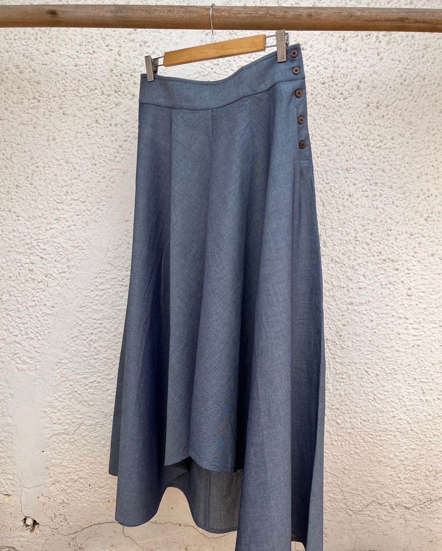 Adhira Skirt - Greyish Blue