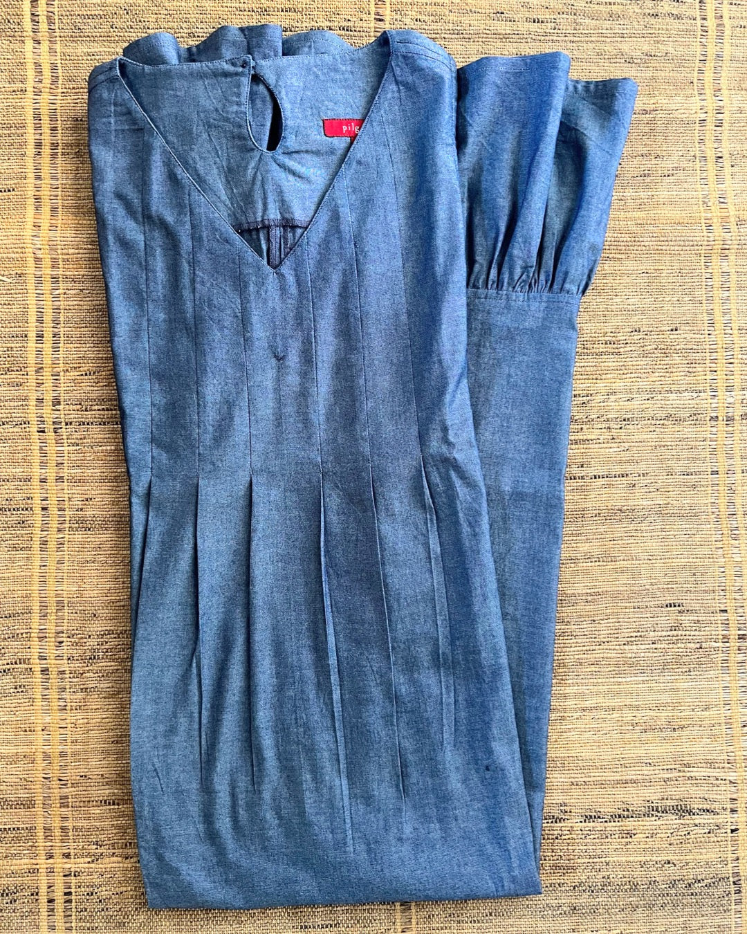 Ruhi Dress - Blue Grey Cotton