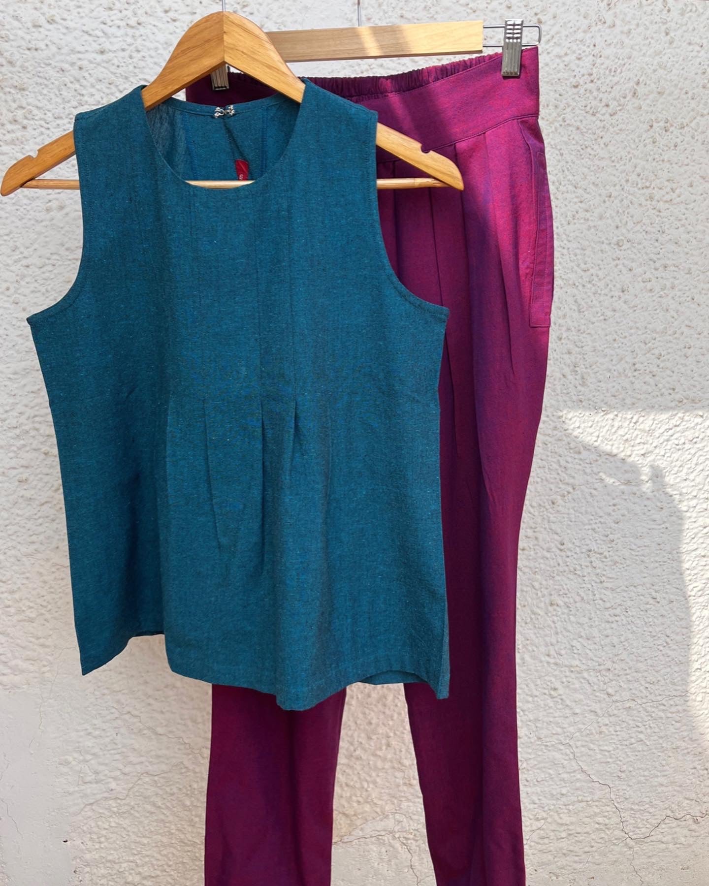 Avni Top- Peacock Blue