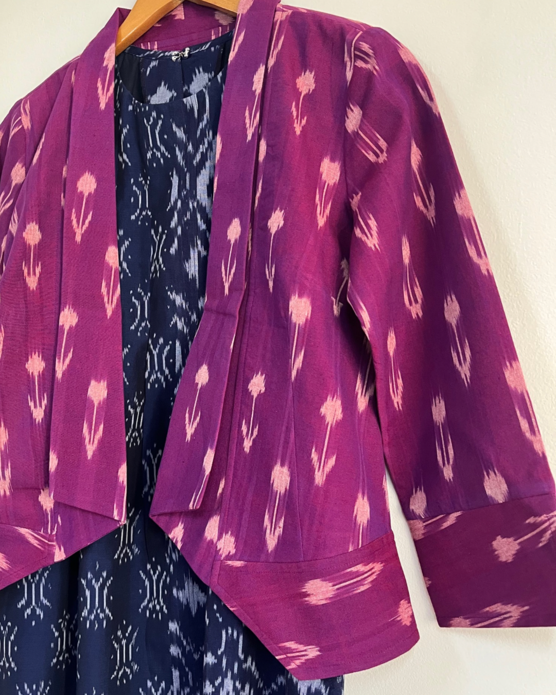 Graphic Jacket Purple Ikat