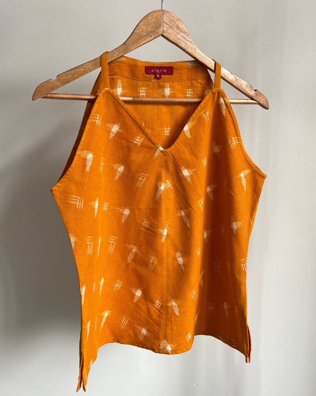 Swing Halter Bright Yellow Ikat