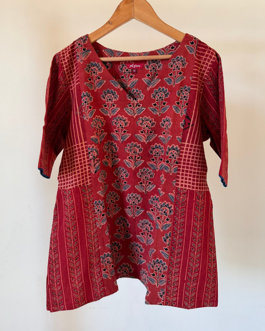 Mansi -  red ajrakh