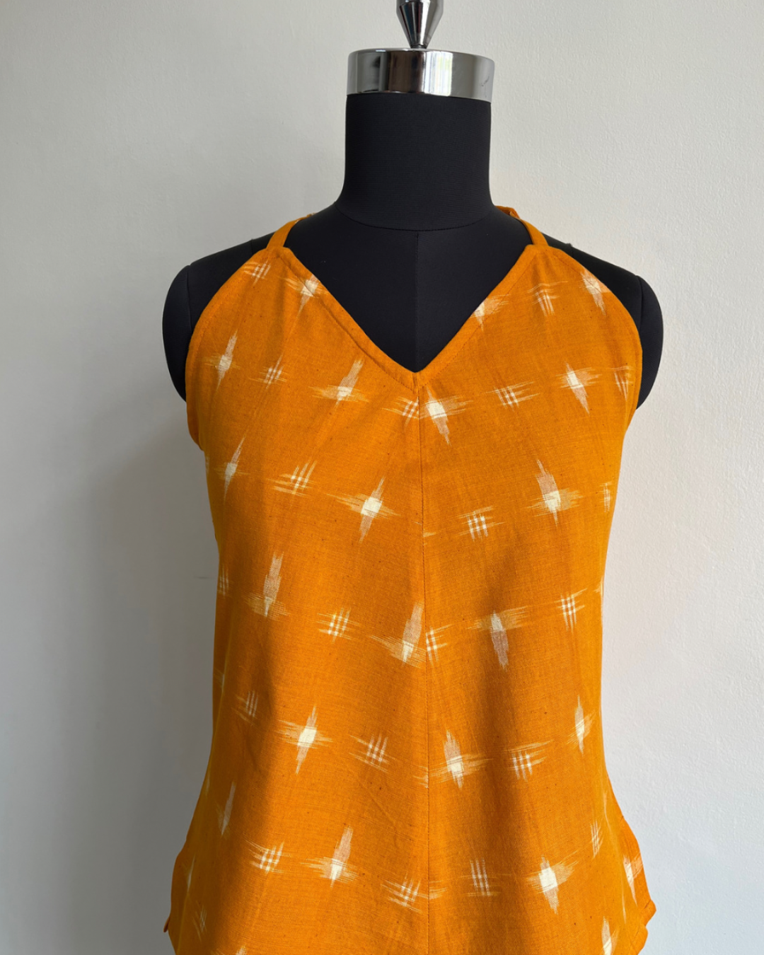 Swing Halter Bright Yellow Ikat