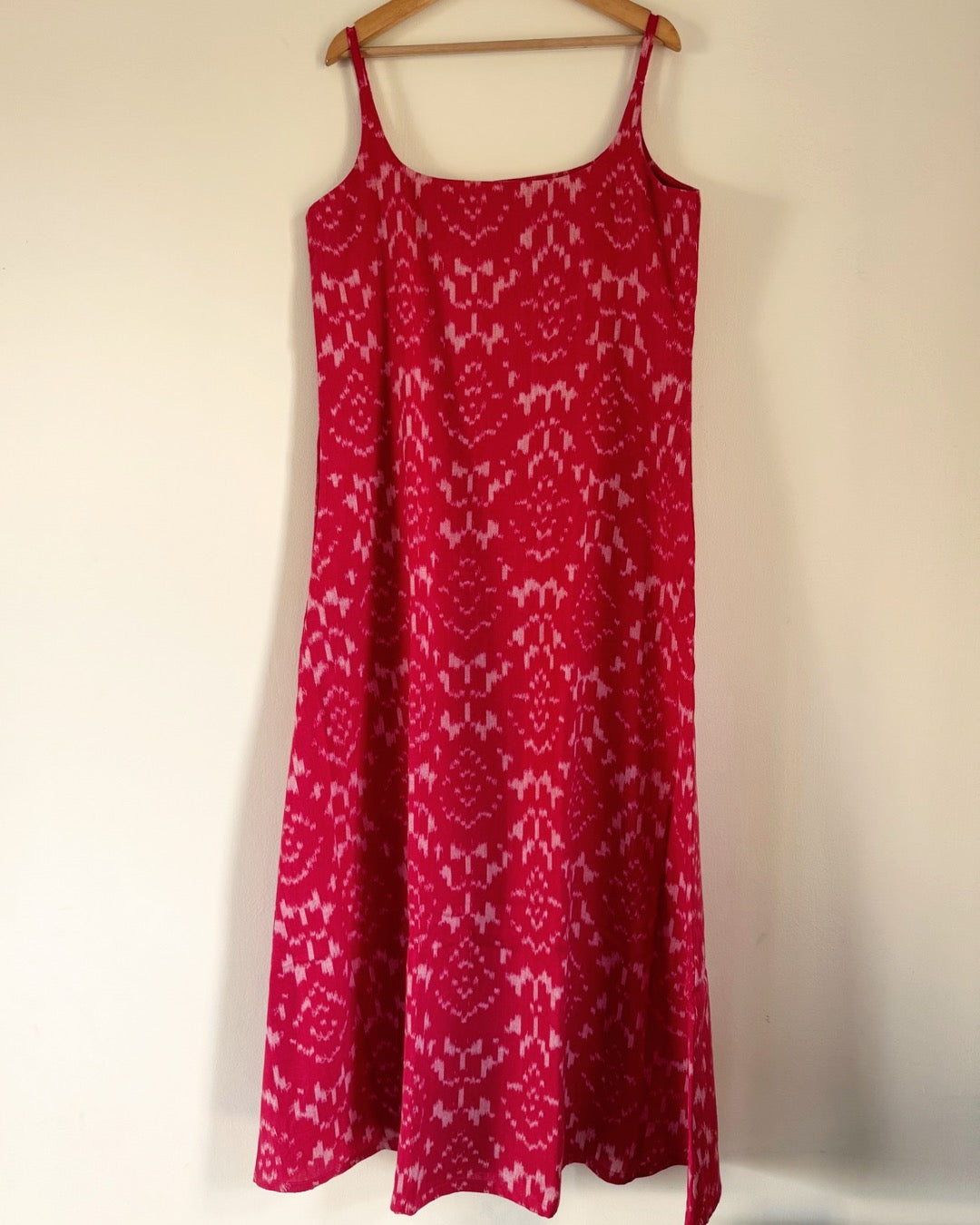 Zadie Dress - red ikkat