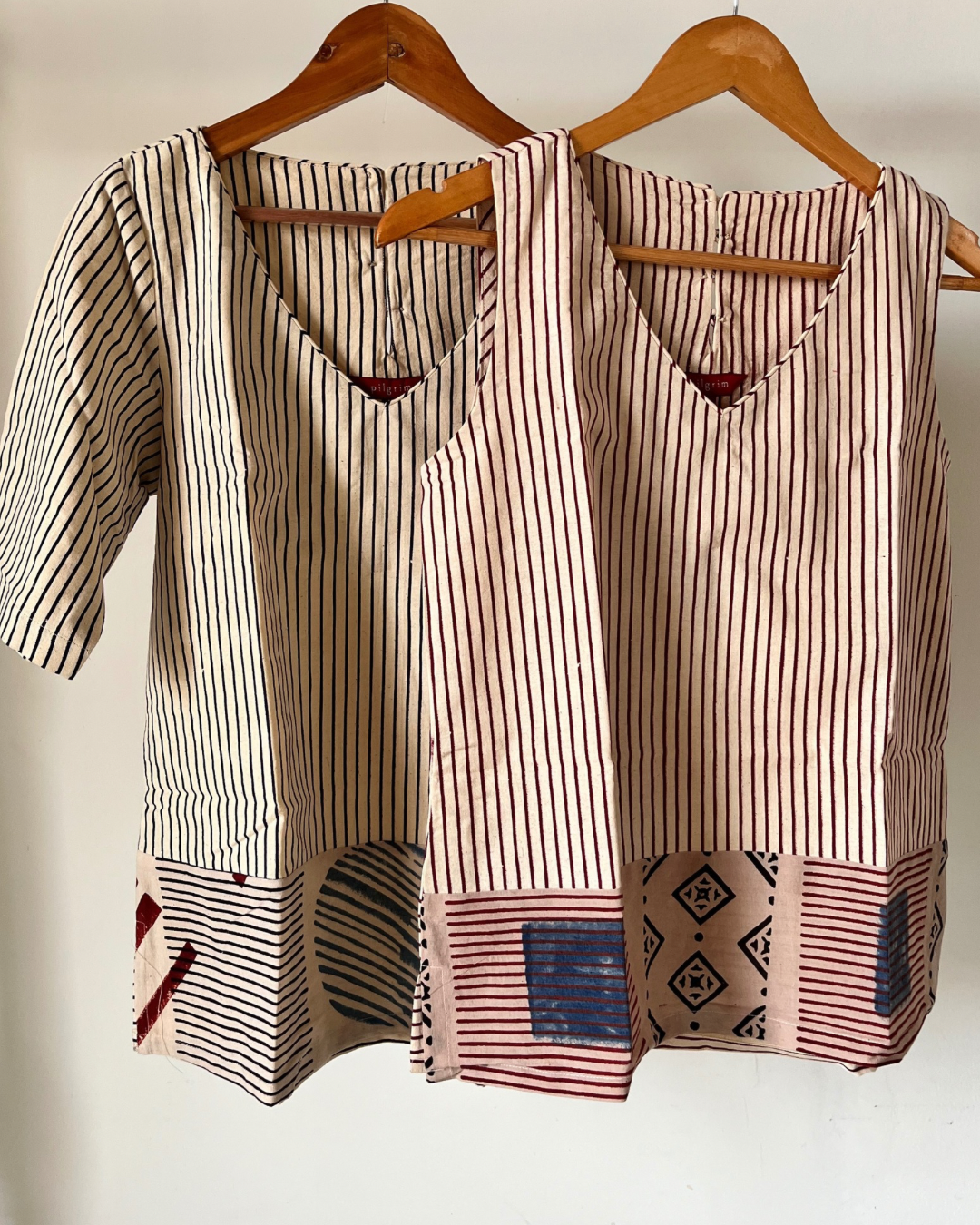 Maya top - red stripes