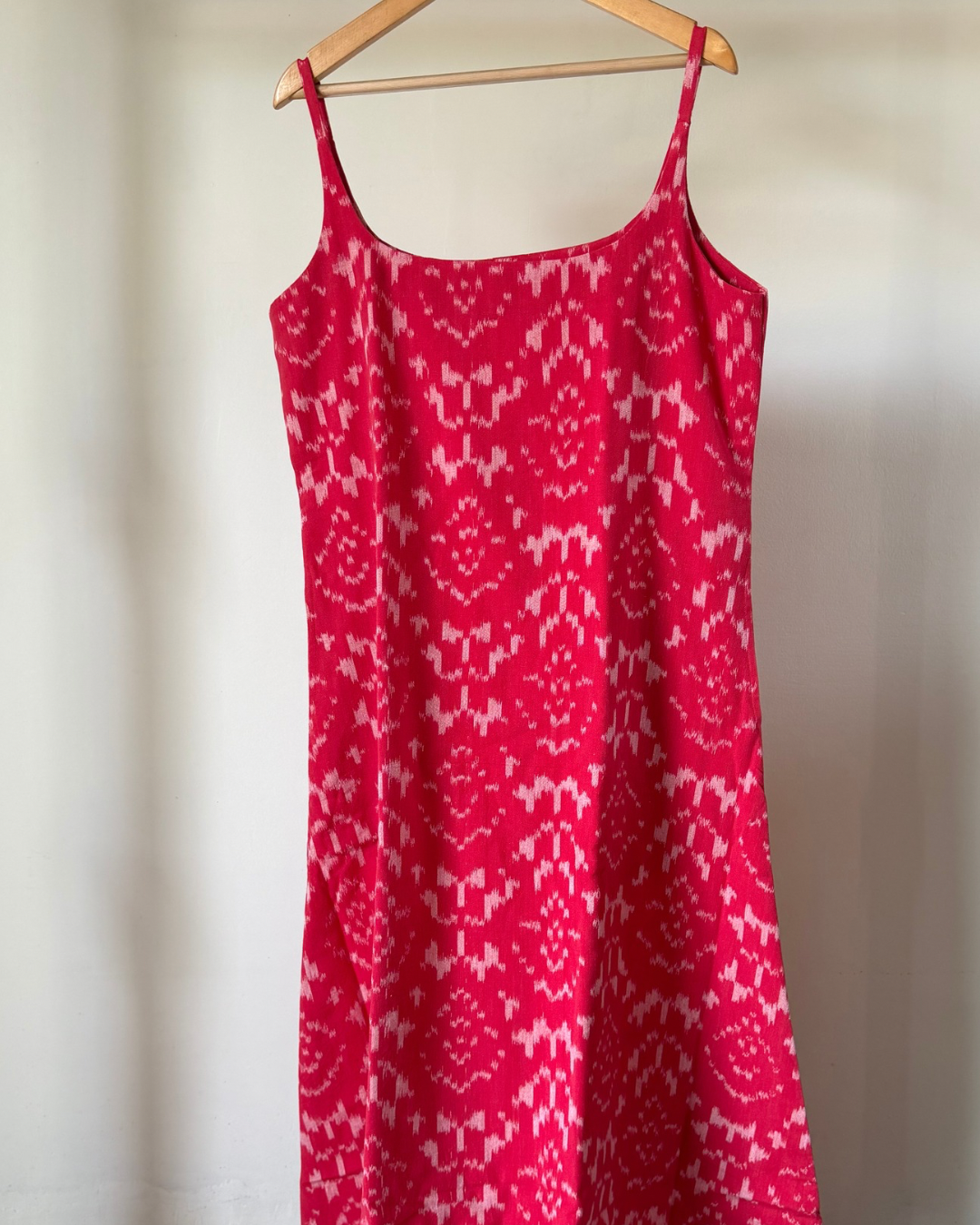 Zadie Dress - red ikkat