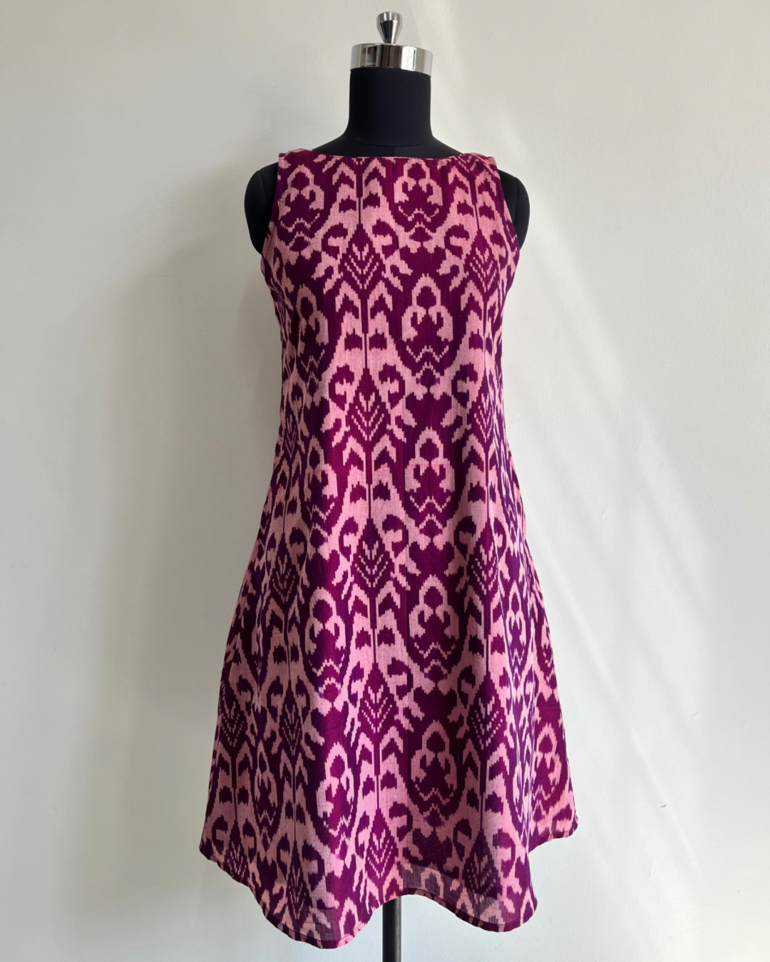 Amrit Dress - Purple Ikat
