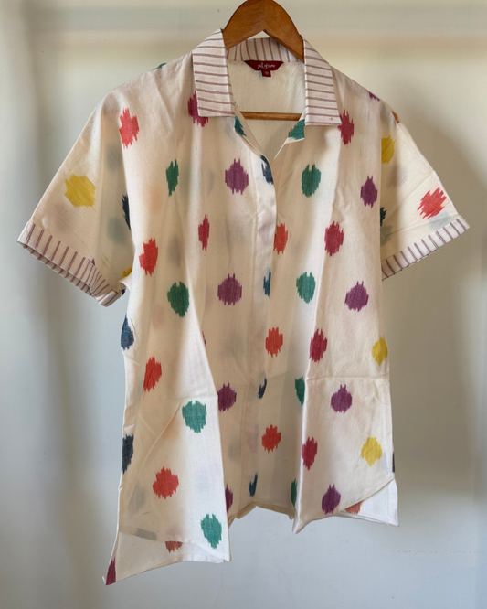 Devi Shirt - circle ikkat