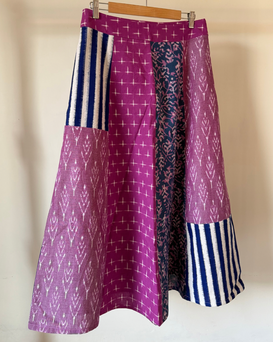 Nila Skirt - patchwork ikkat