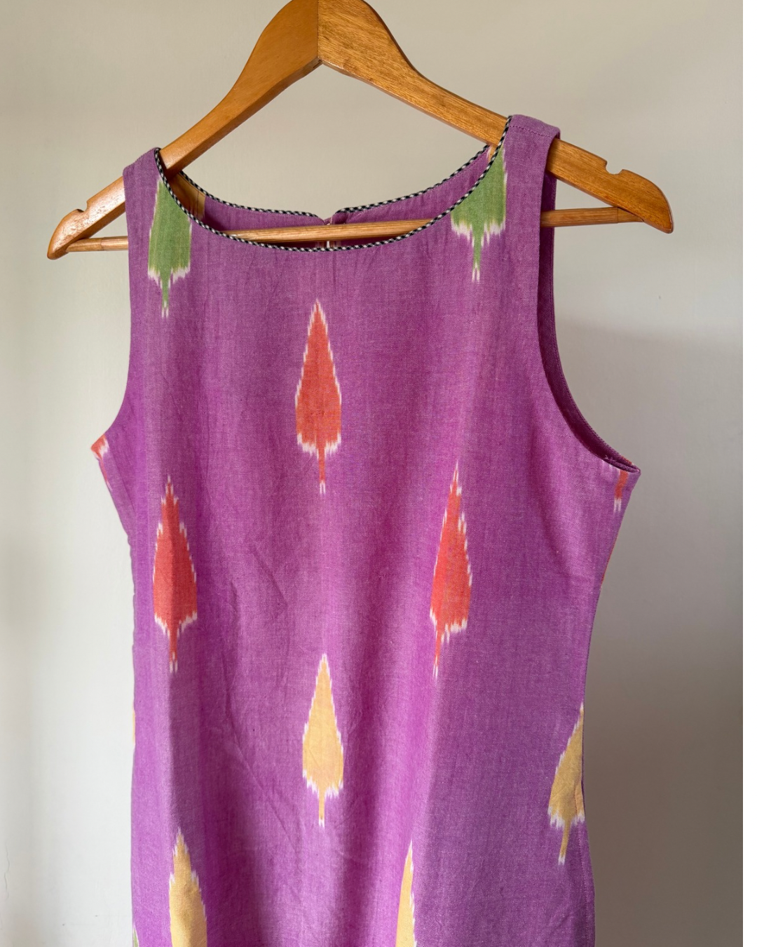 Amrit kurta - Lilac leaf ikkat