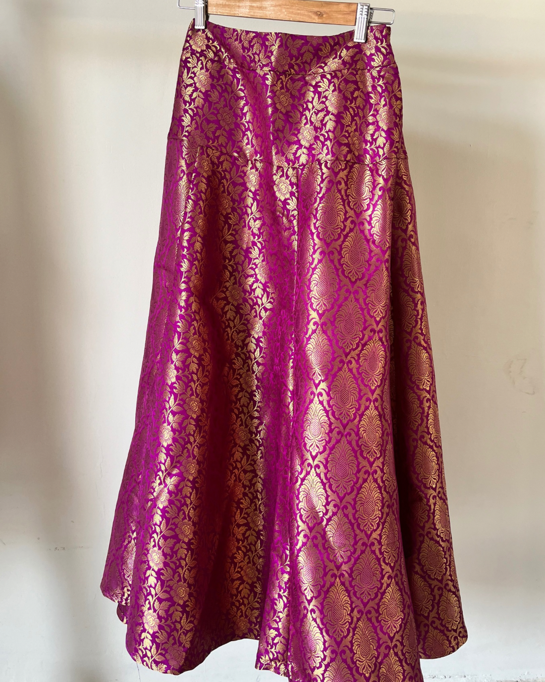 Twirl Skirt - Purple Brocade