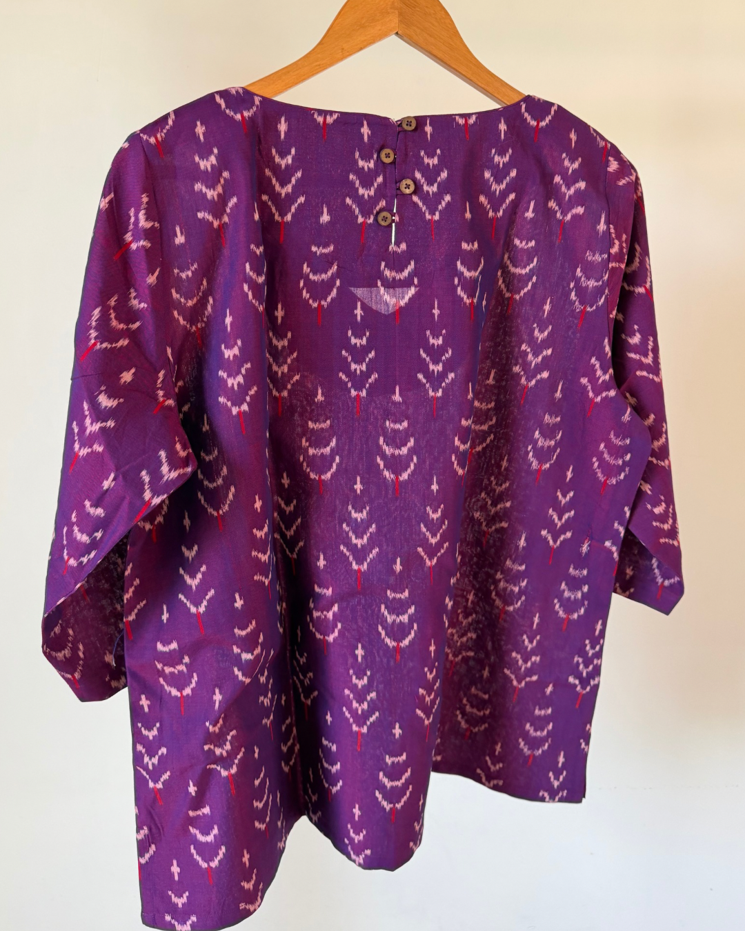 Maya -  purple ikkat