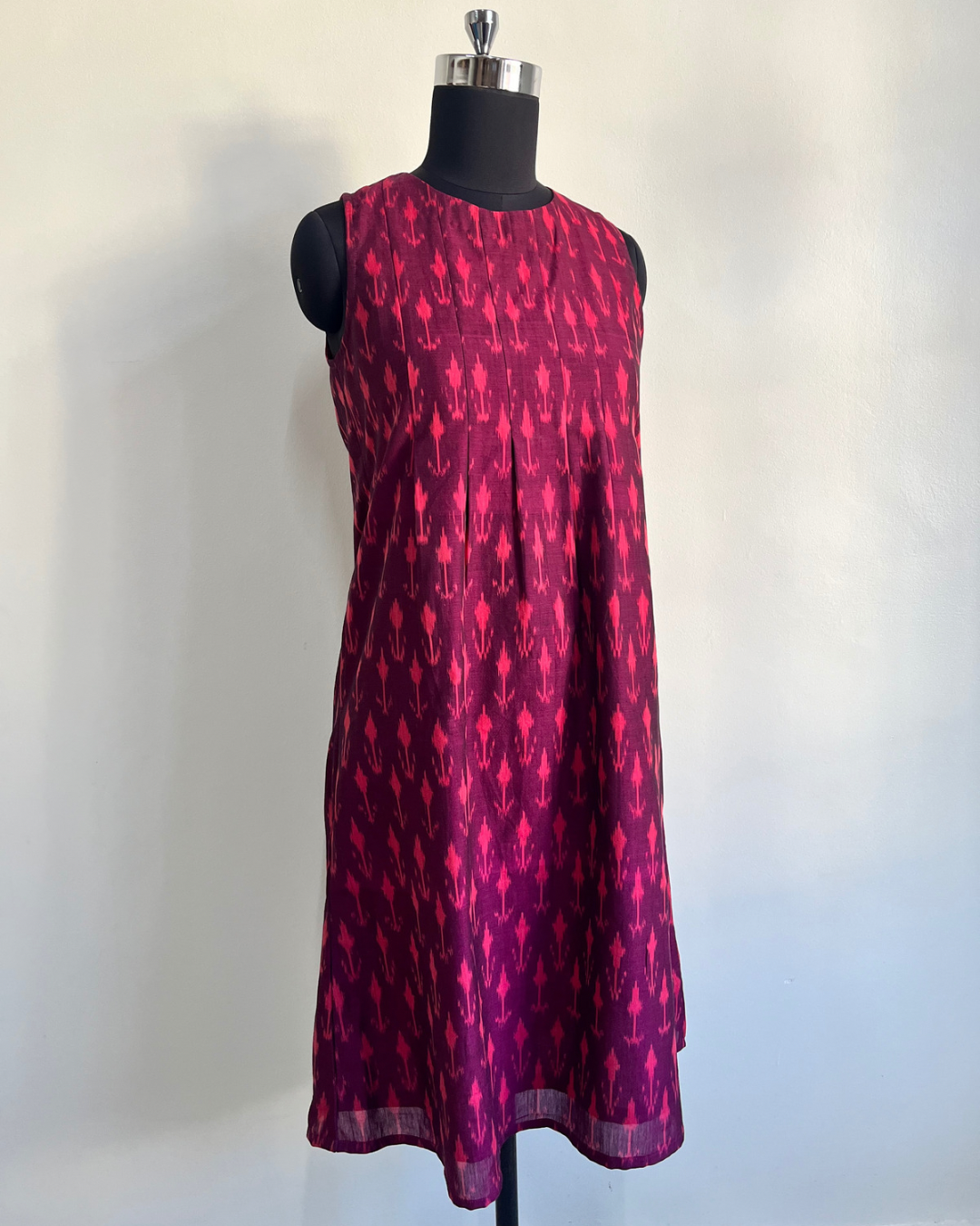 Kalyani Dress - Dark Purple Ikat