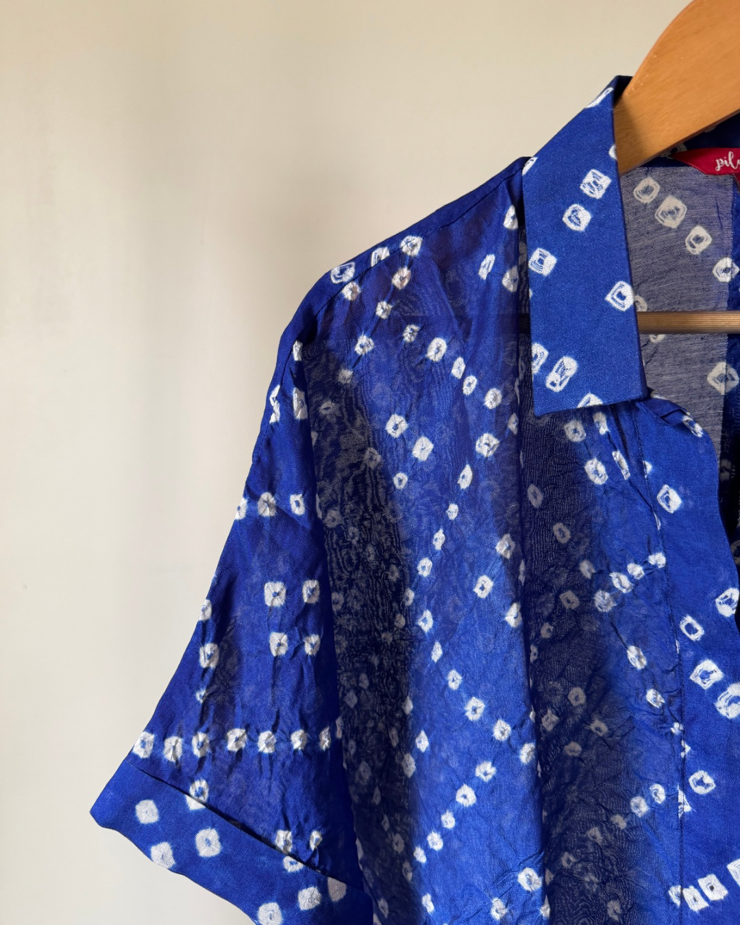 Devi Shirt - ink blue Bandhani