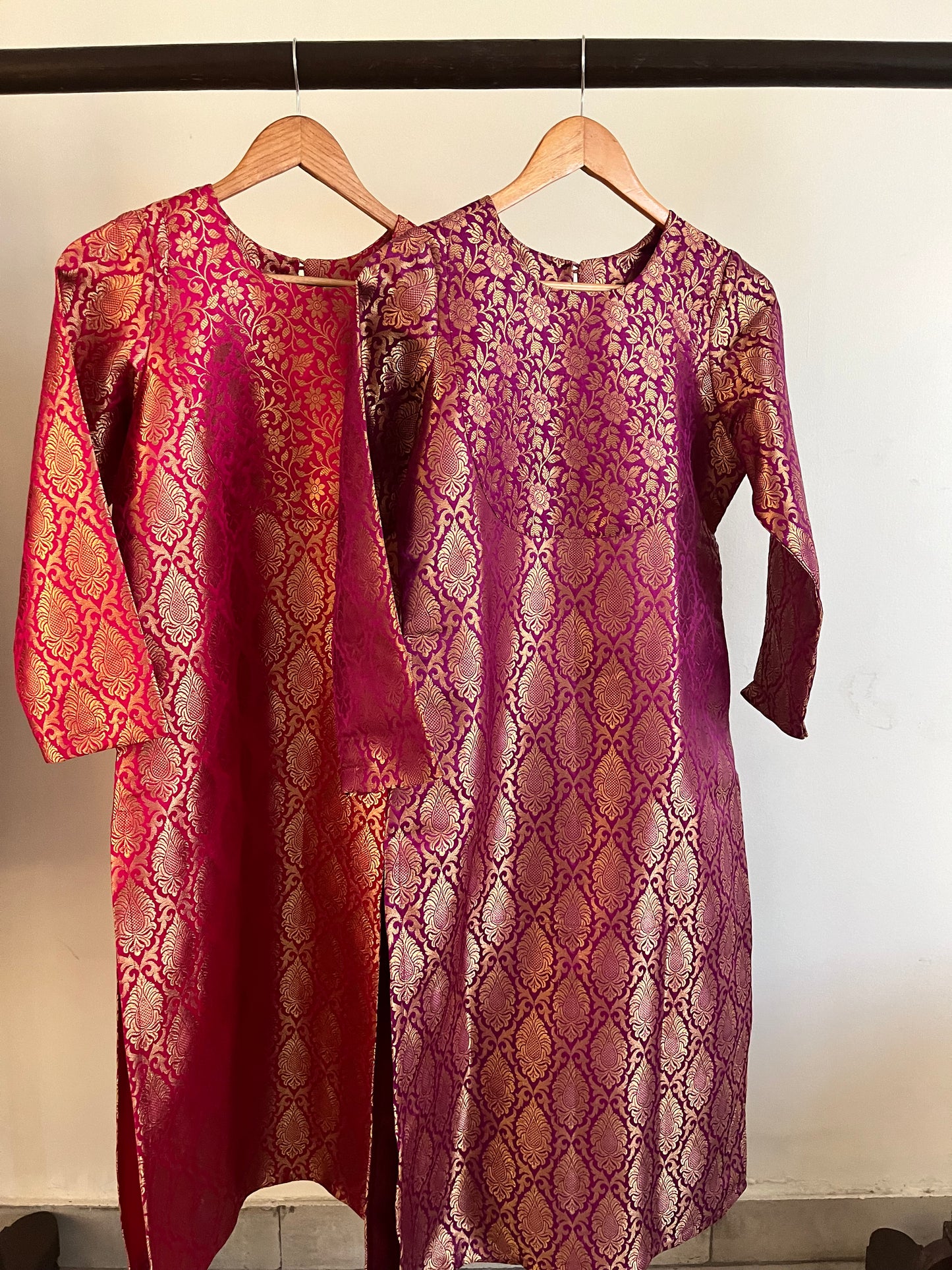 Sitara Kurta - Pink brocade