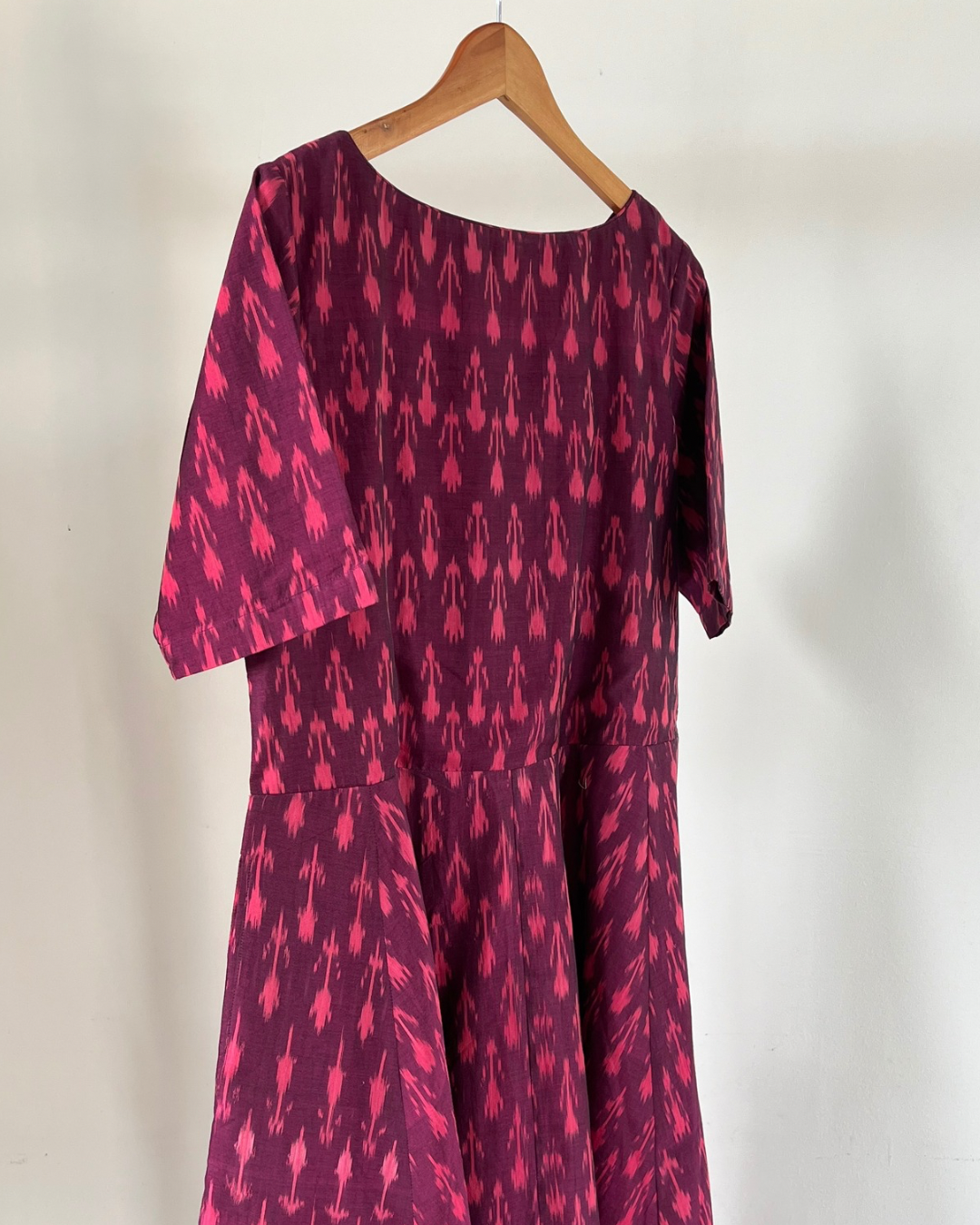 Varada Dress - Dark Purple Ikat