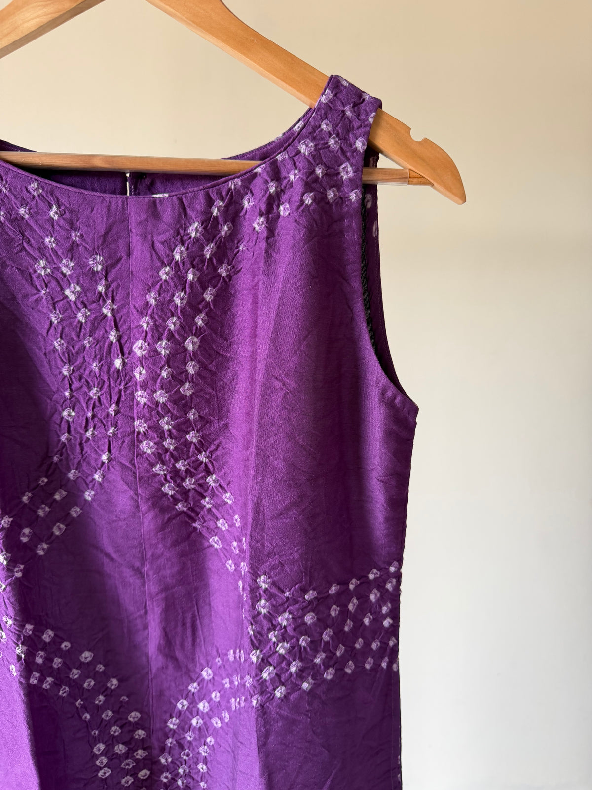 Amrit Dress - purple Bandhani