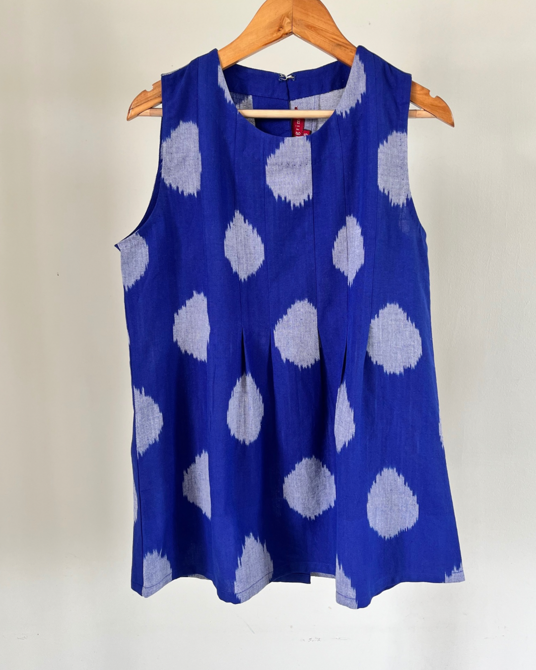 Avni Top - Ink Blue Ikat