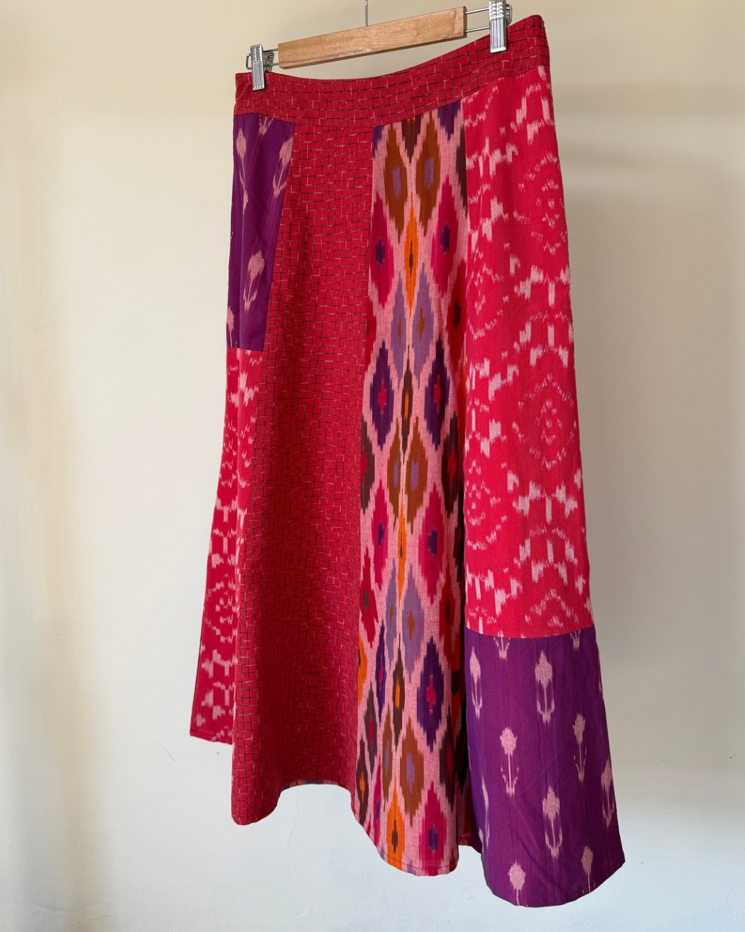 Nila Skirt - patchwork ikkat