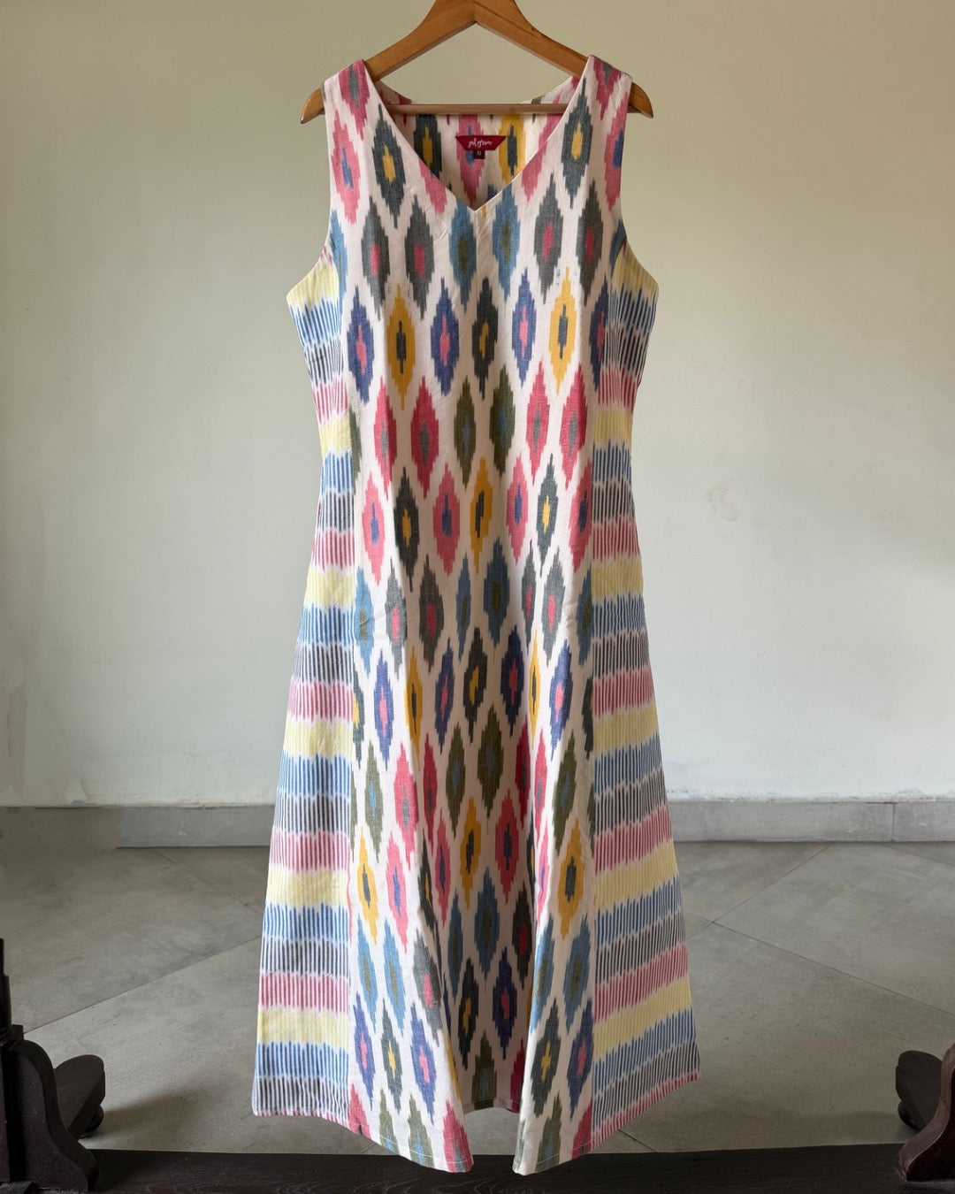 Nargis Dress - multi coloured ikkat
