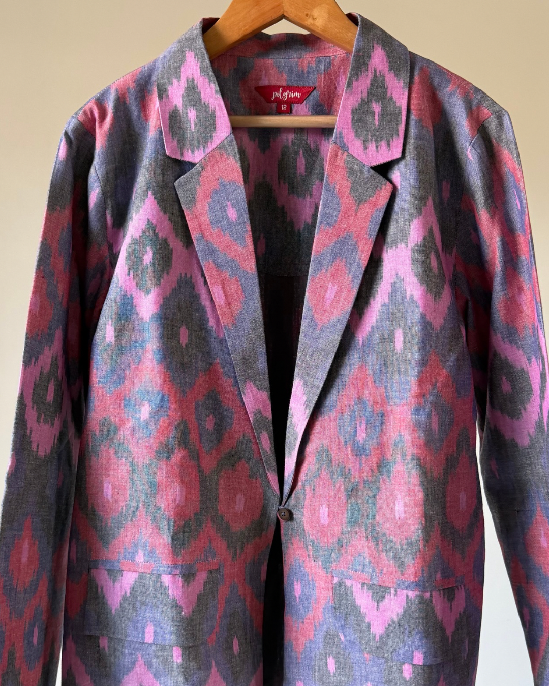 Nadira Blazer - dusty rose ikkat