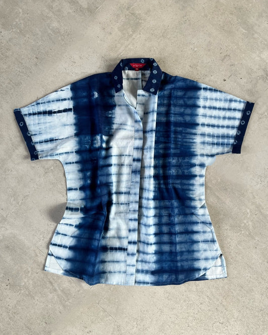 Devi Shirt - indigo tie dye