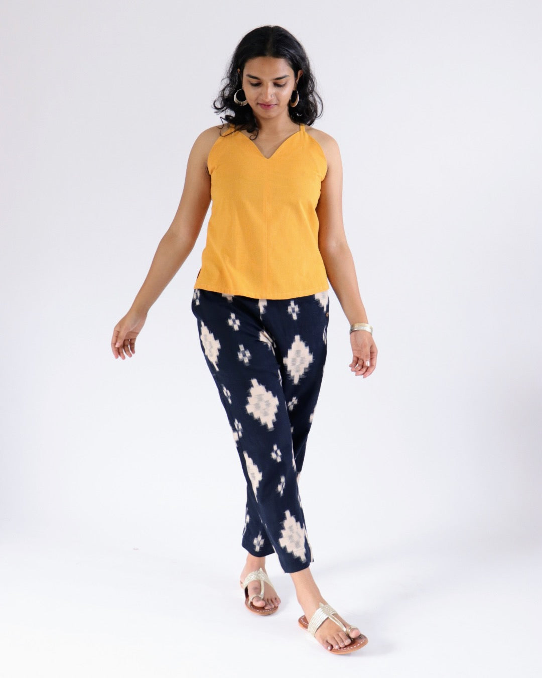 Sail Edit Pants - black ikkat