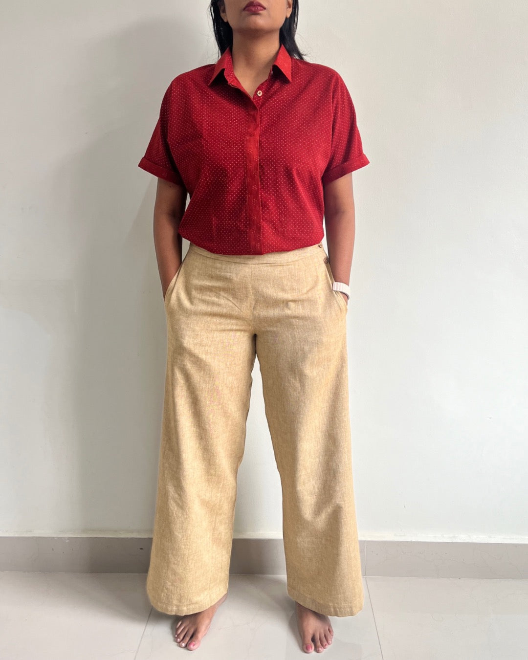 Devi Shirt - Red ajrakh