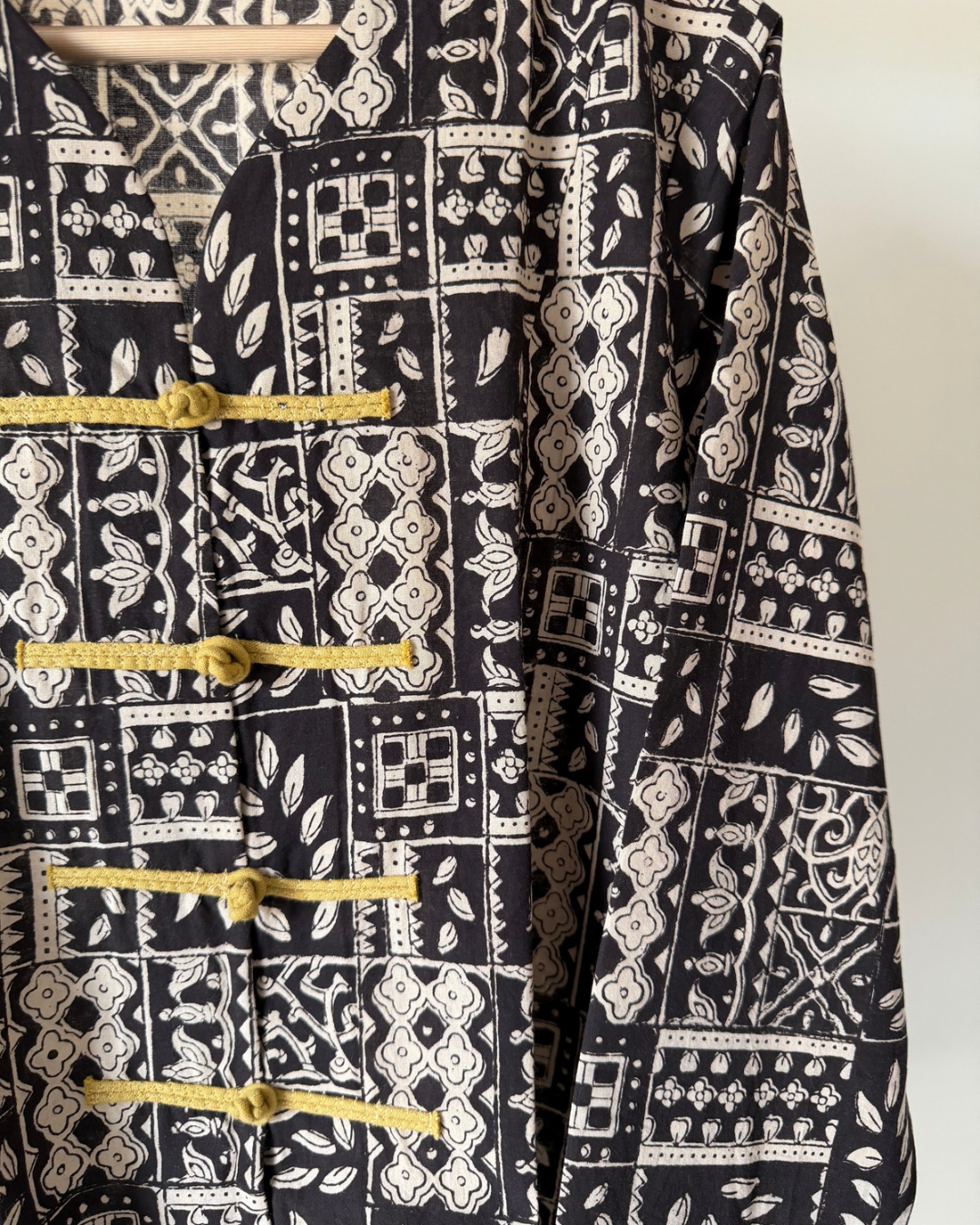 Mandy Shirt - black block print