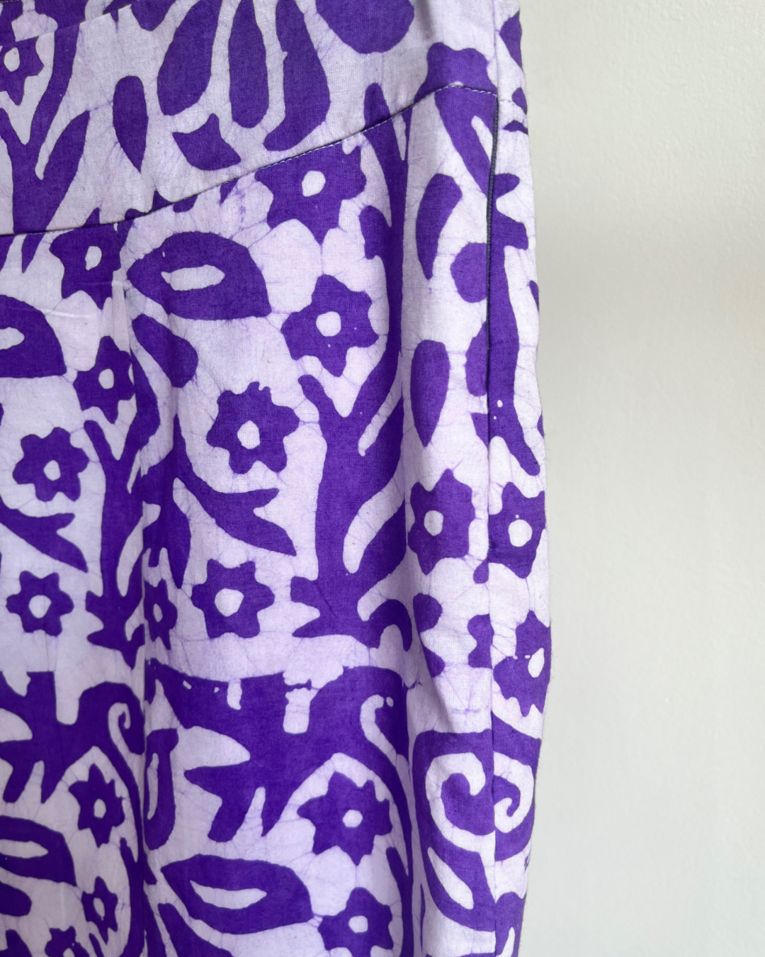 Anya Skirt - Electric Violet Block Print