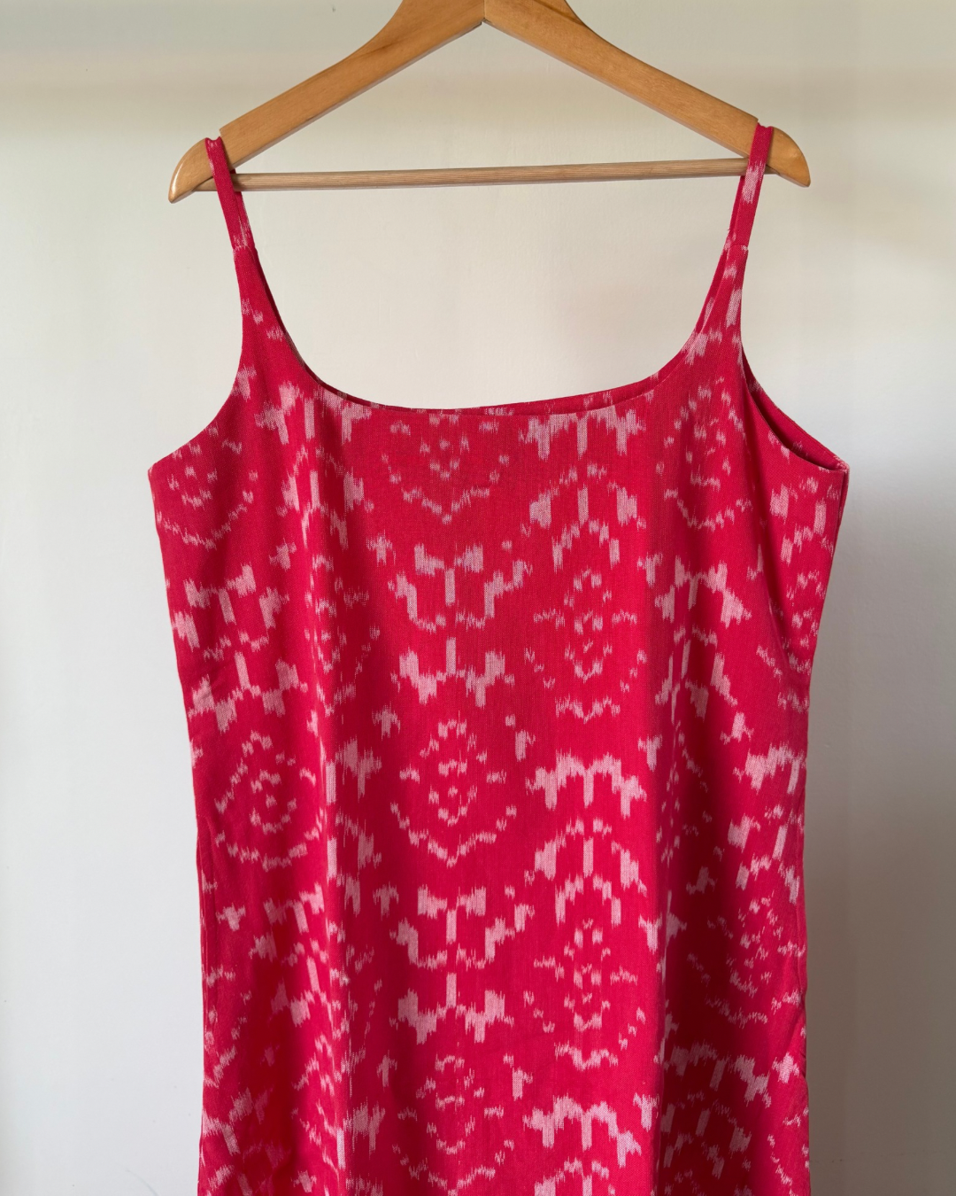 Zadie Dress - red ikkat