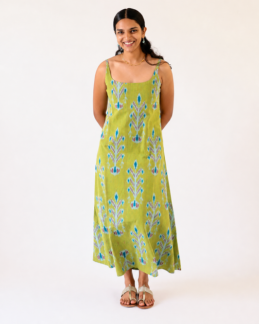 Zadie Dress - raw mango ikkat