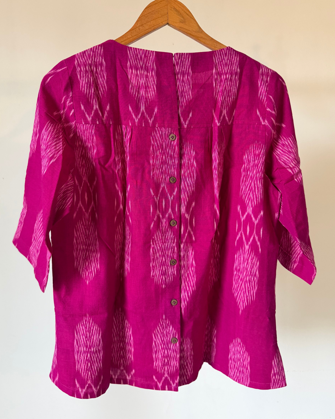 Avni Top - pink ikkat