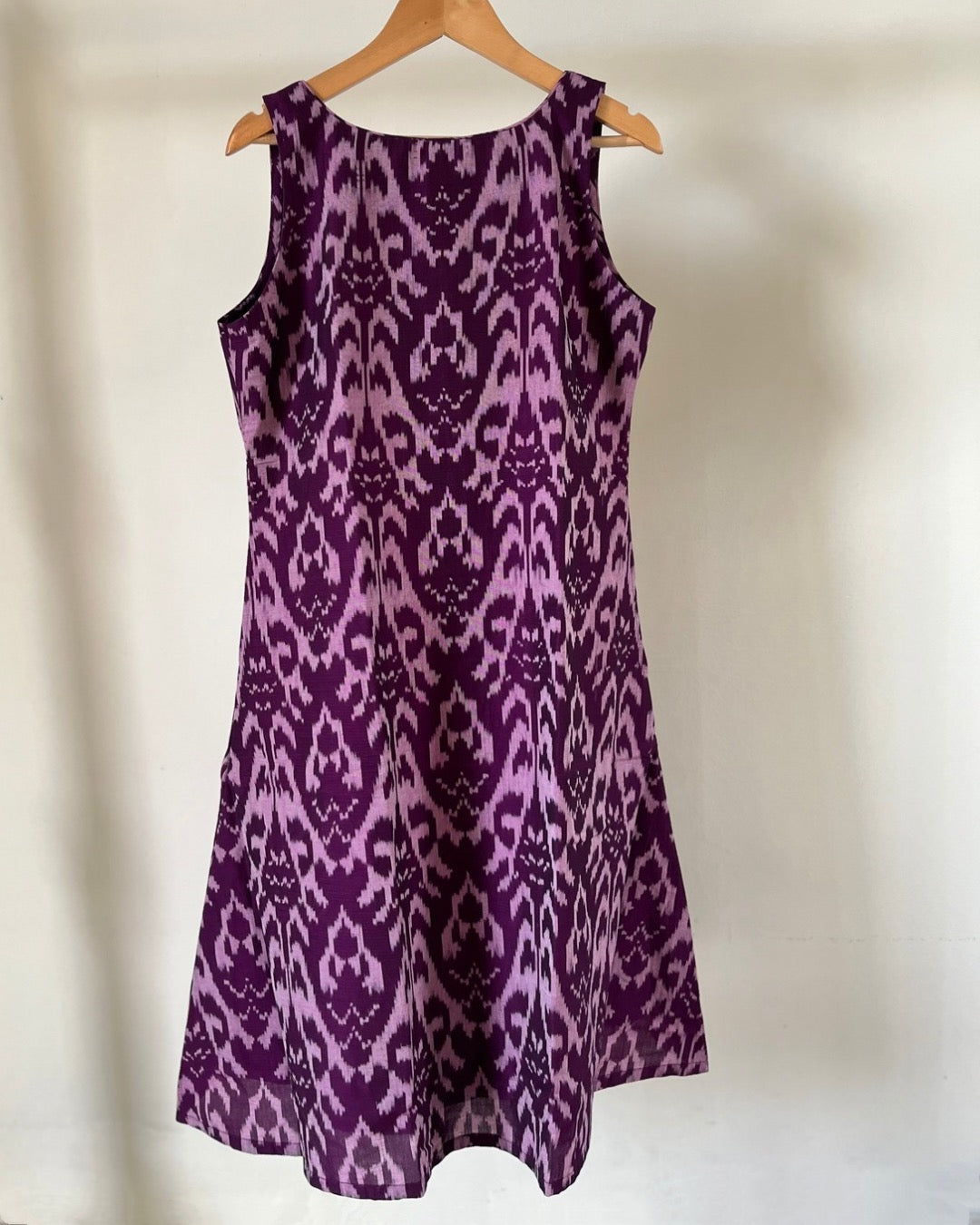 Amrit Dress - Purple Ikat