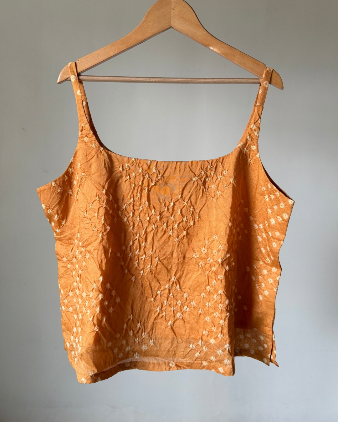 Zadie top - yellow bandhani