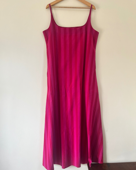 Zadie Dress - pink stripes