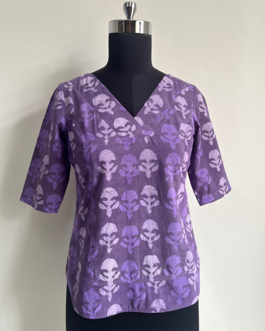 Gypsy (Sleeved) - Light Purple Block Print