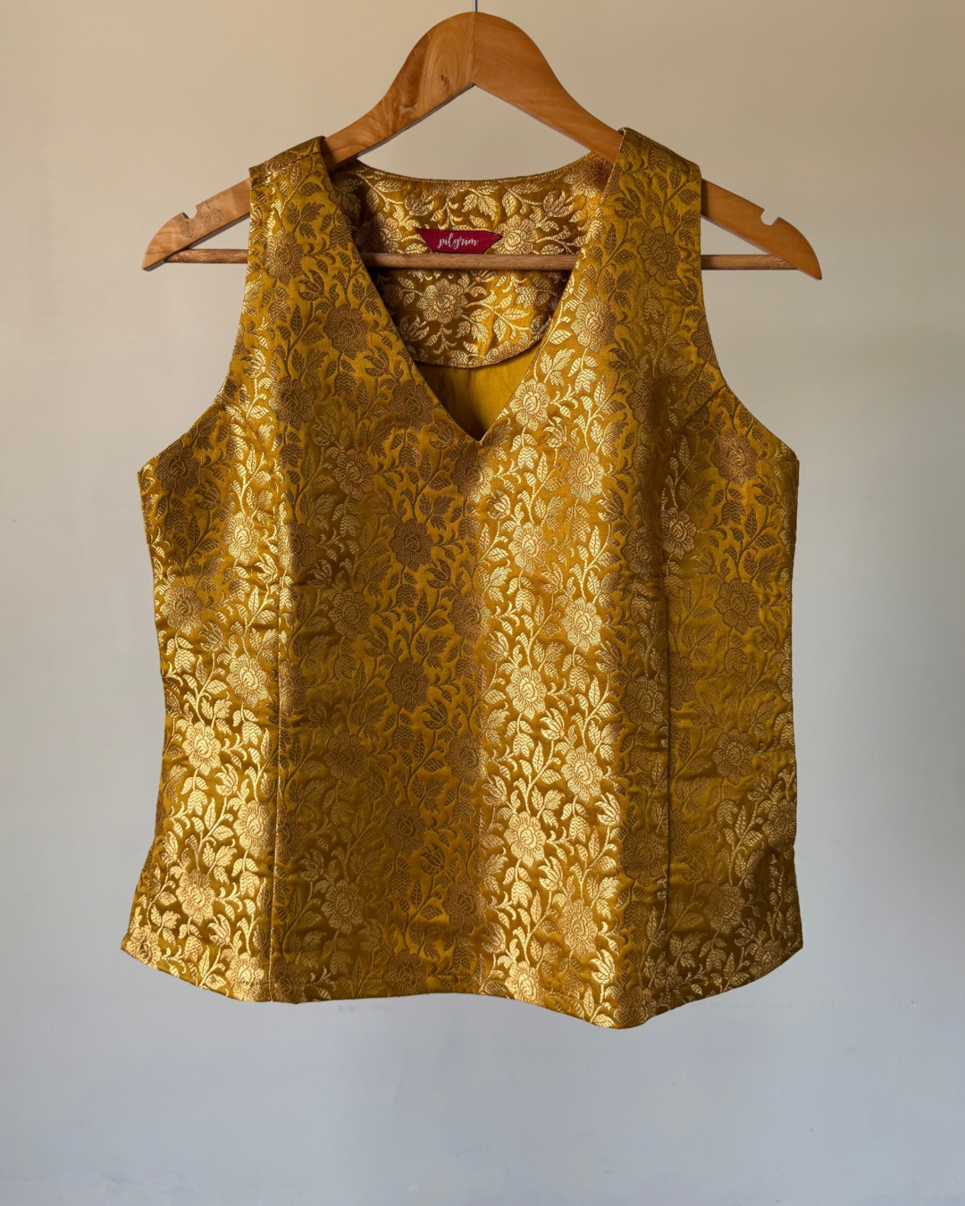 Janvi - yellow gold brocade